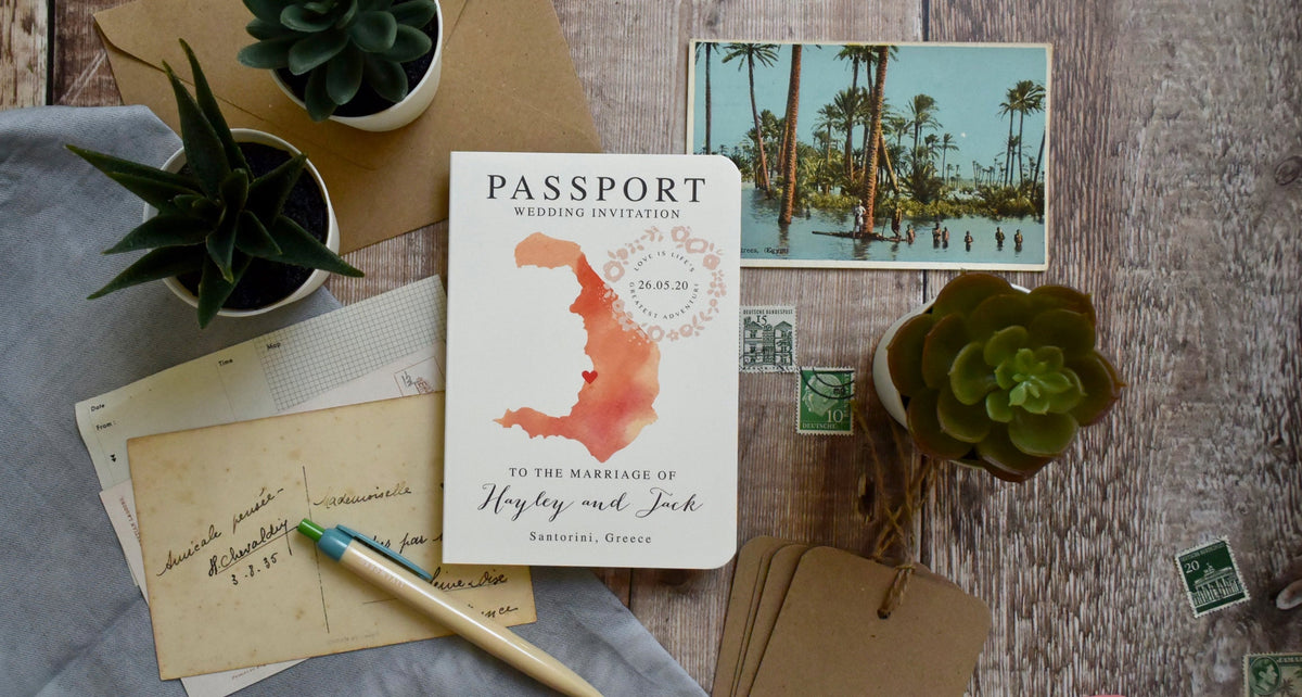Passport Wedding Invitation