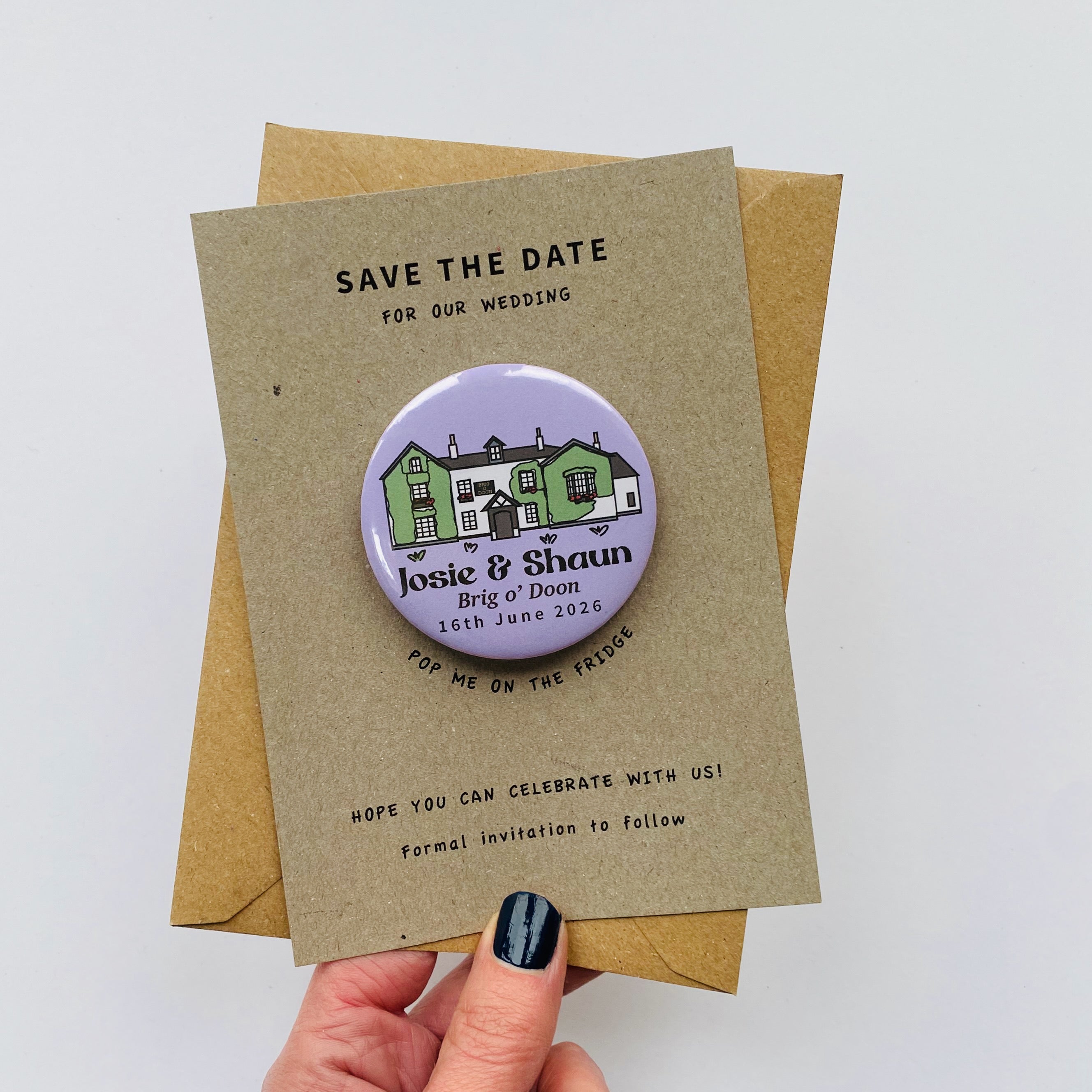 Wedding Venue Illustration Save the Date