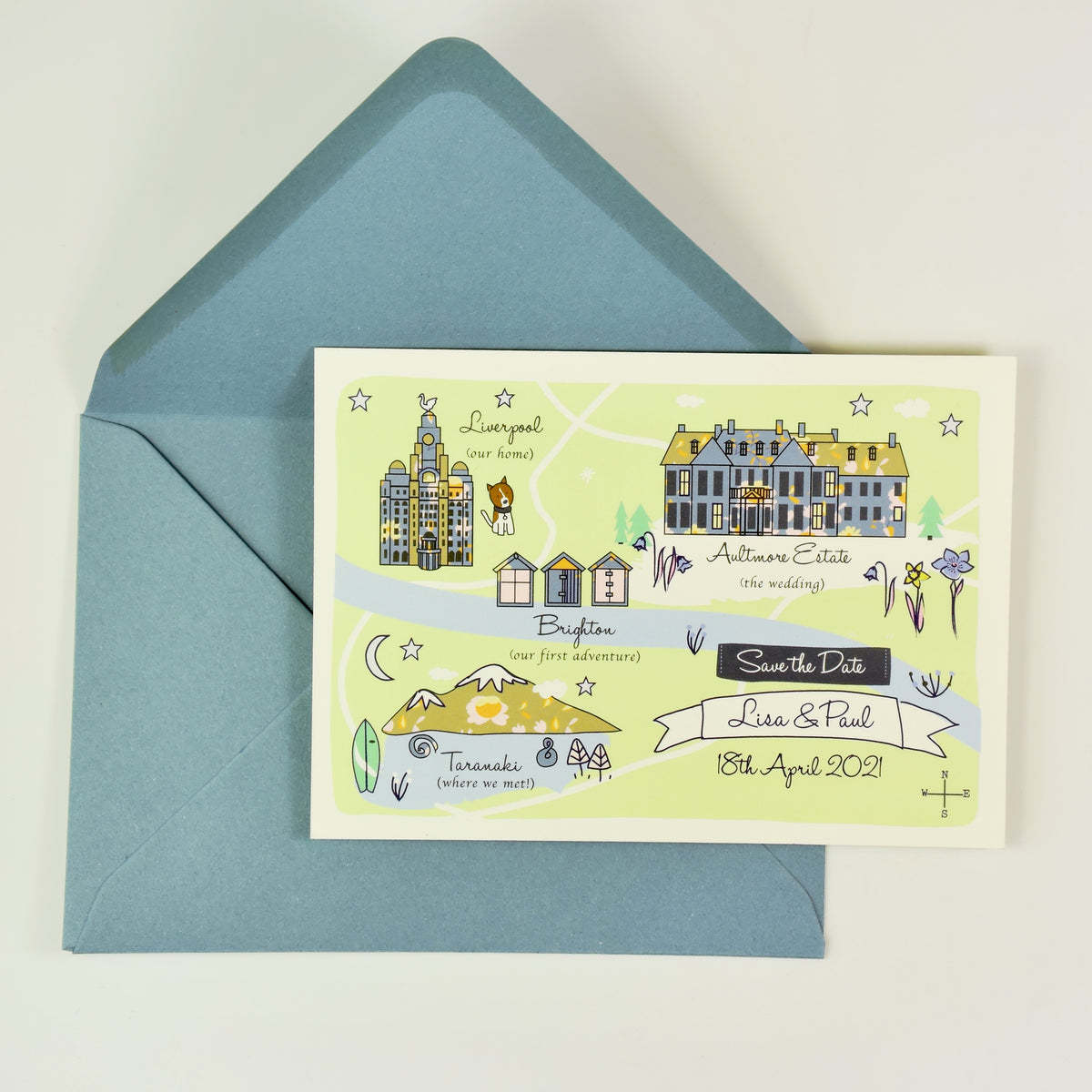 Save the Date Map Story - Spring