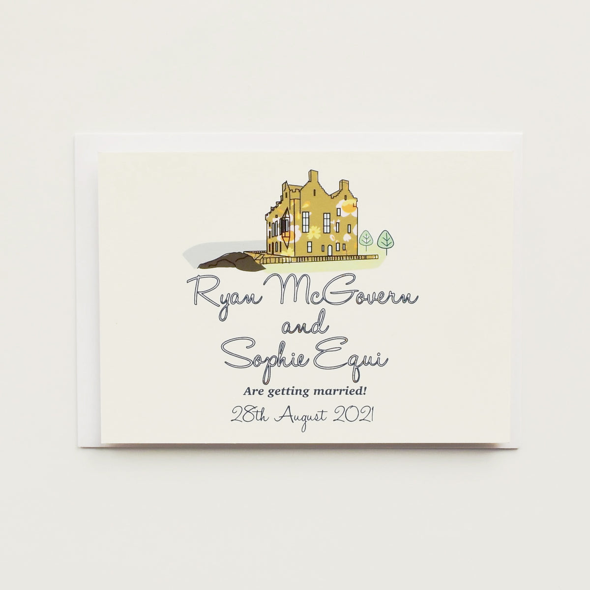 A6 Save the Date Venue Illustration