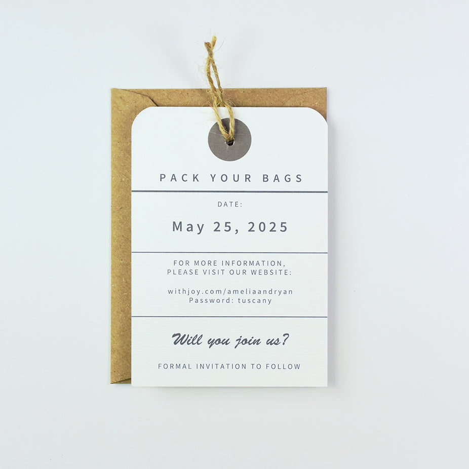 Bespoke Wedding Venue Illustration Save the Date