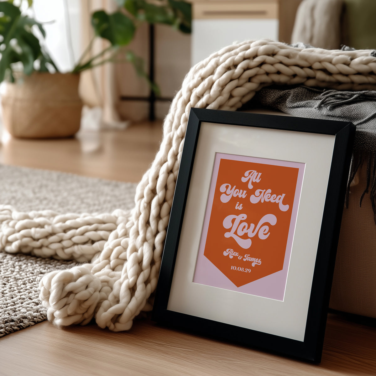 Couple Love Personalised Print