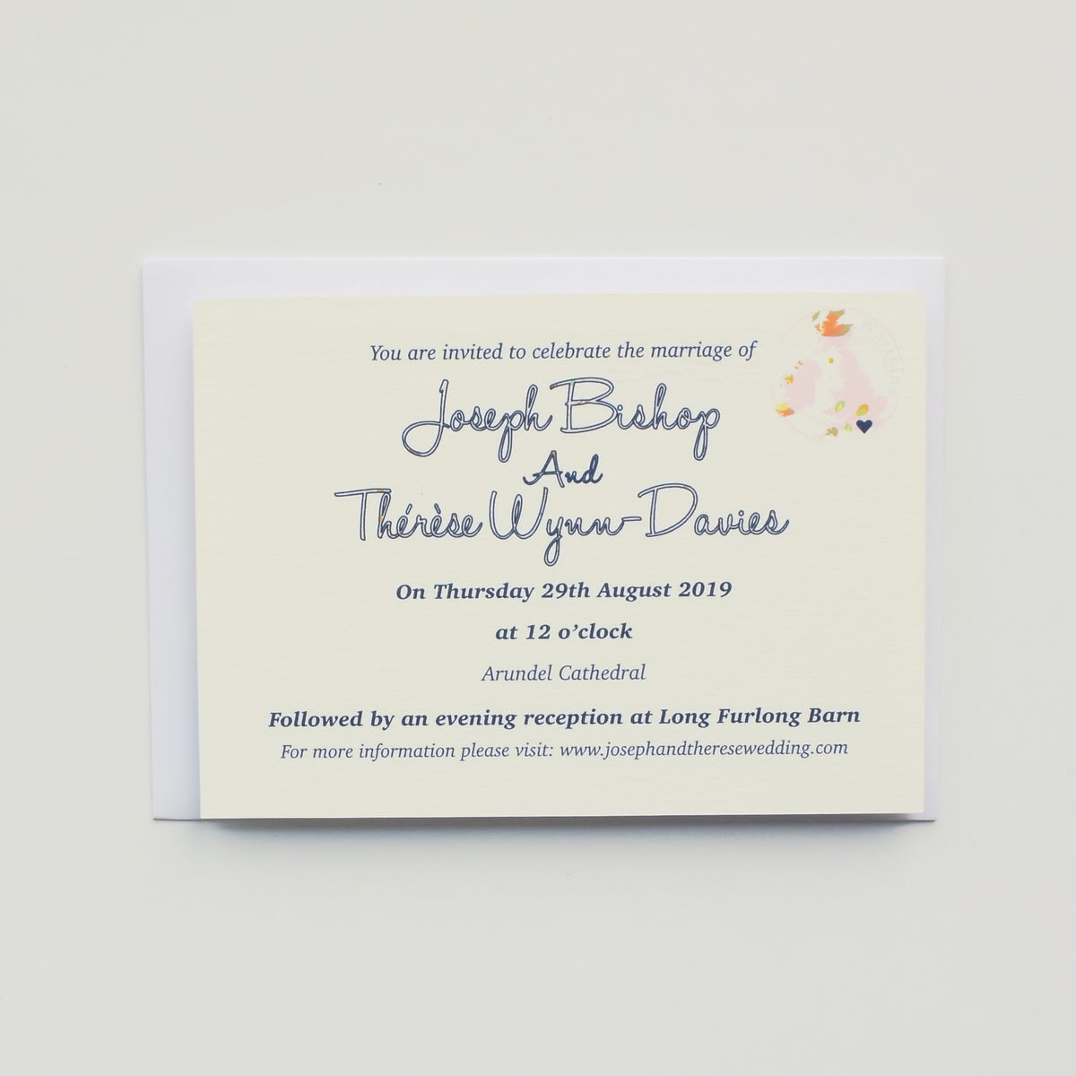 Illustrated Bespoke Map Invitation