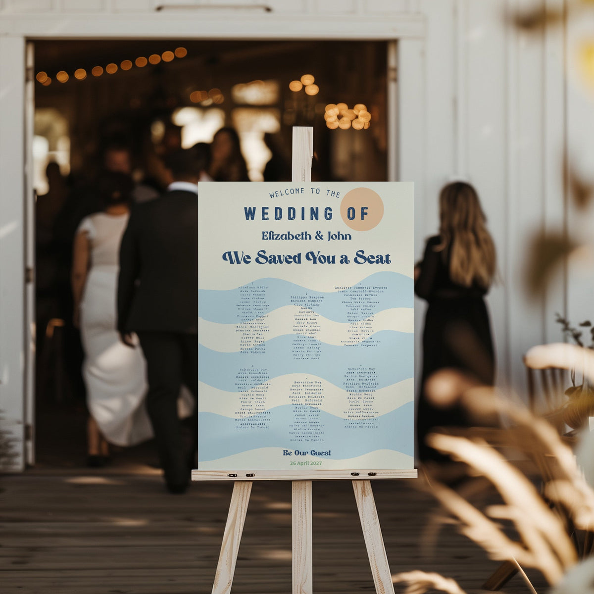 Beach Wedding Table Plan/Seating Plan