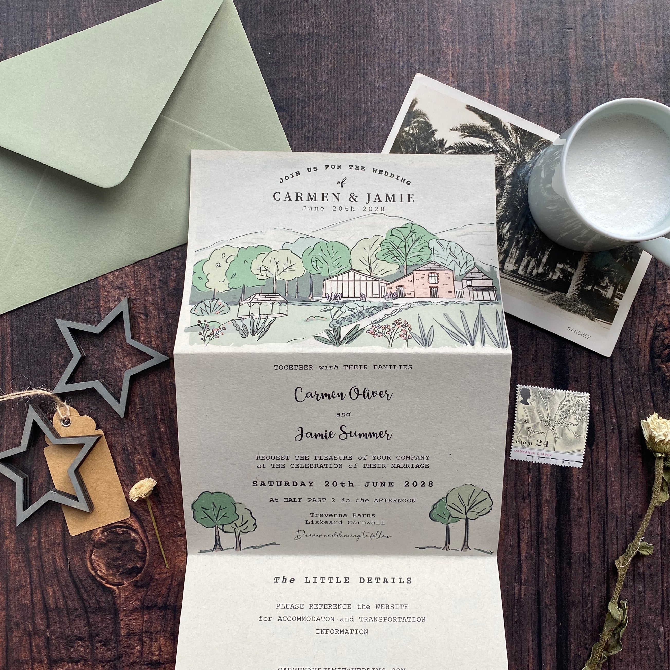 Landscape Venue Wedding Invitation