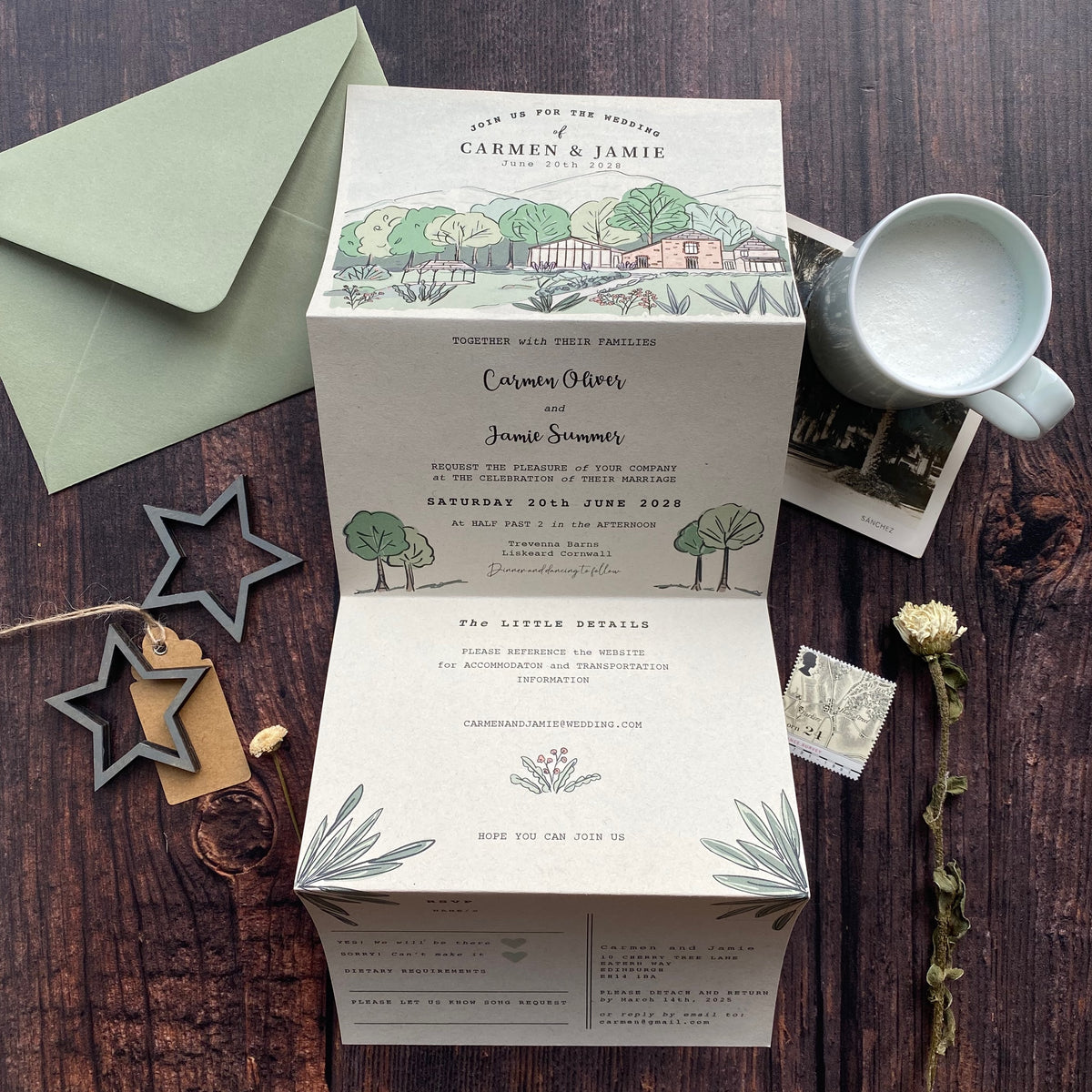 Landscape Venue Wedding Invitation