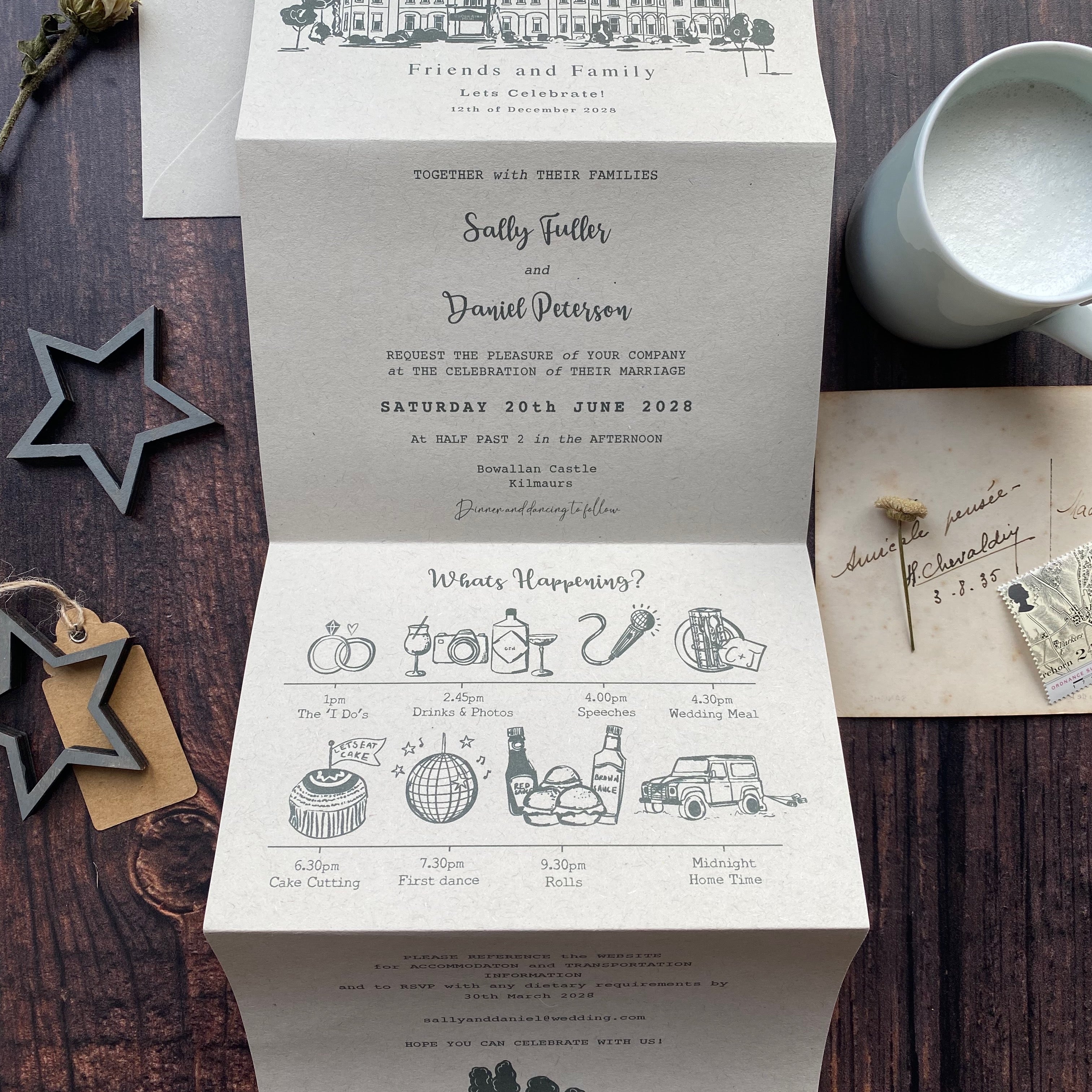 Venue Wedding Invitation