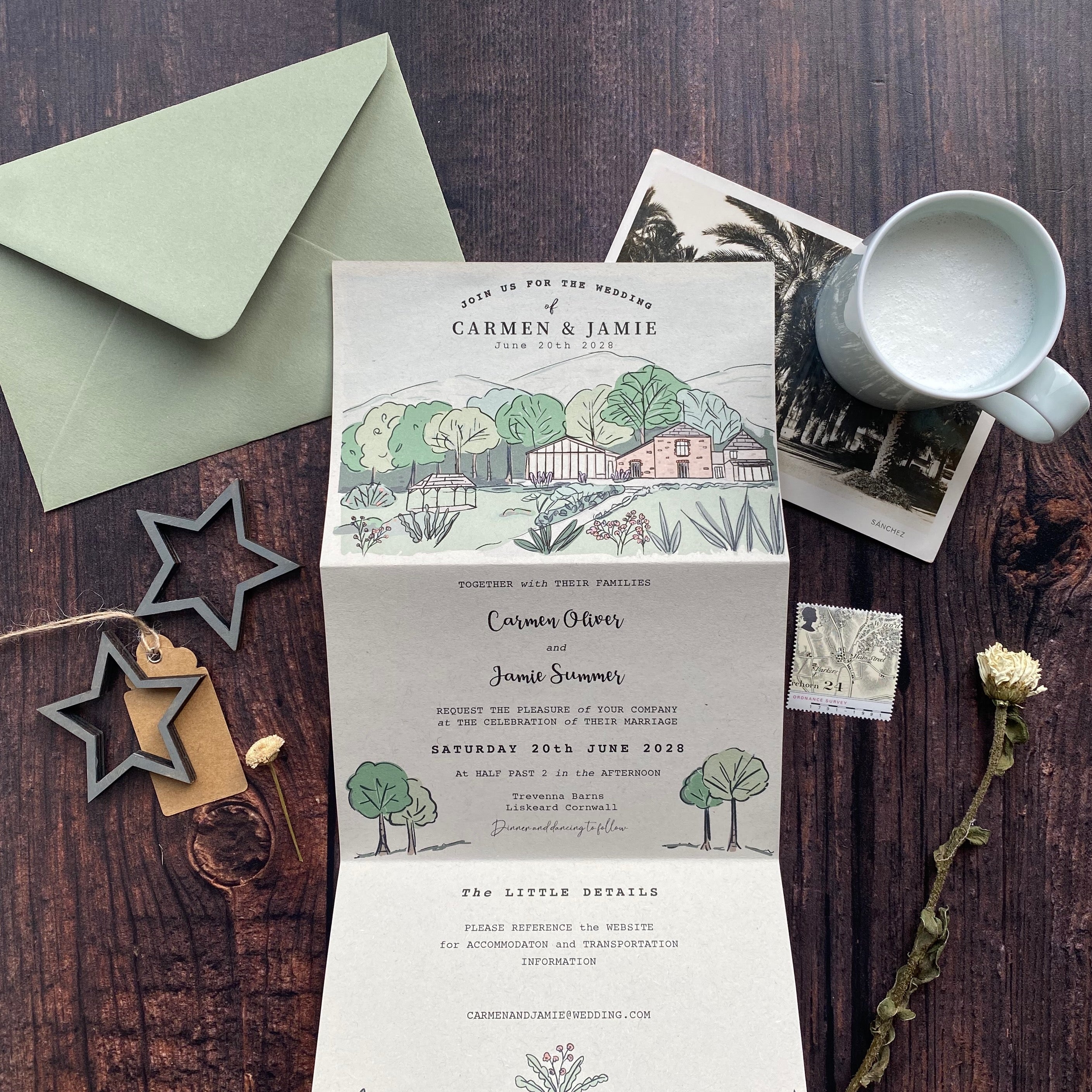 Landscape Venue Wedding Invitation