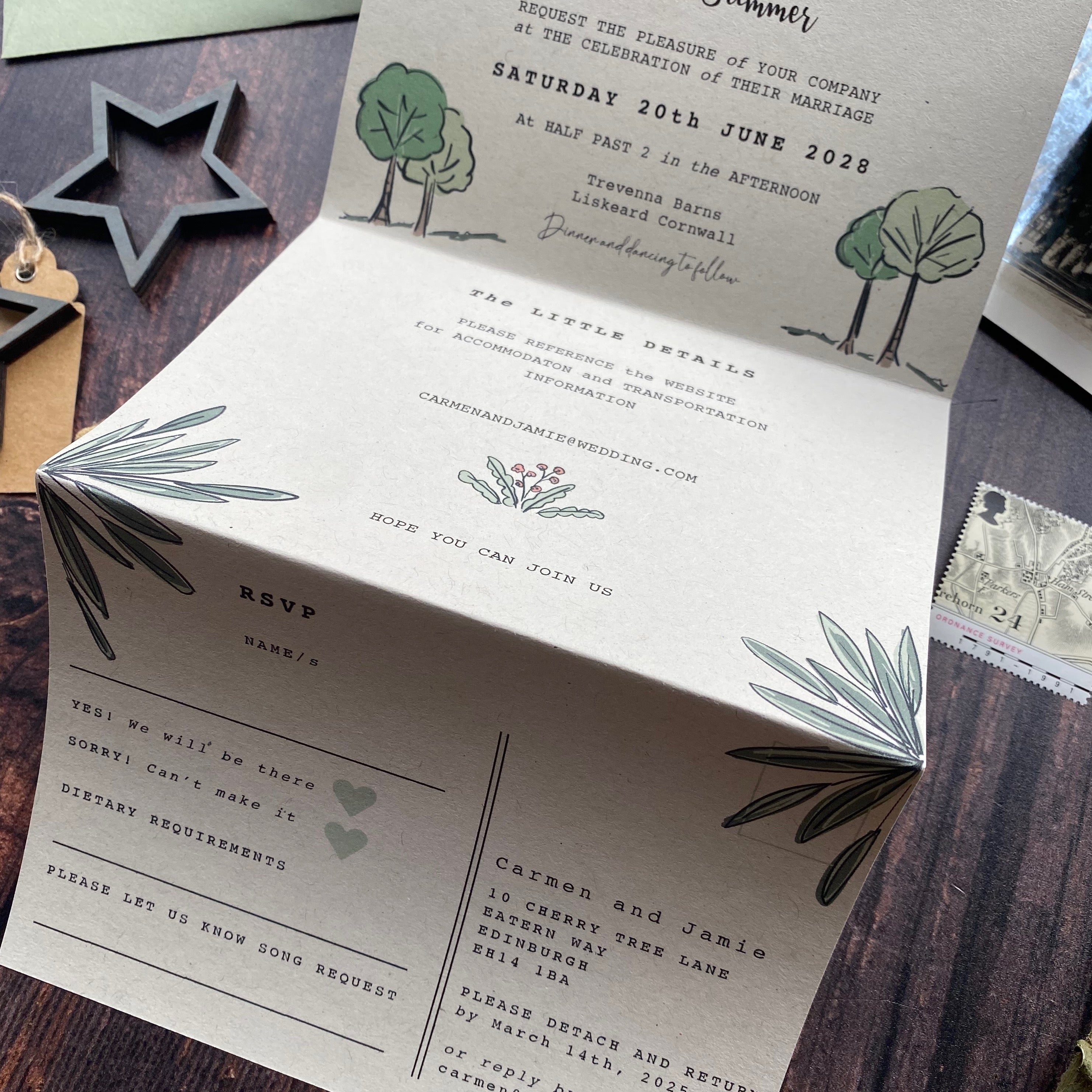 Landscape Venue Wedding Invitation