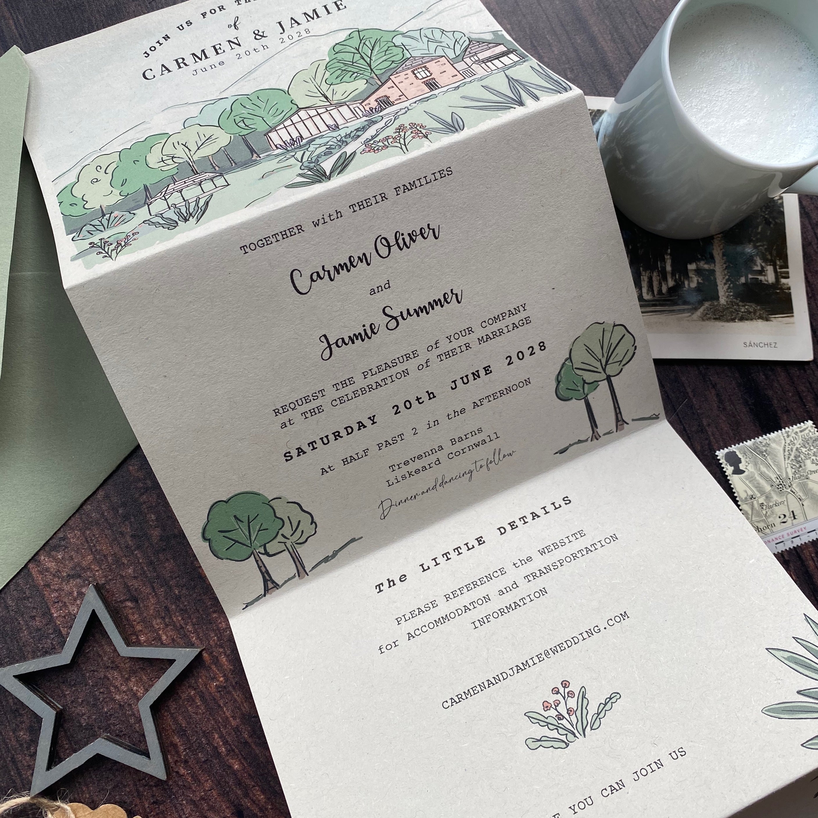 Landscape Venue Wedding Invitation