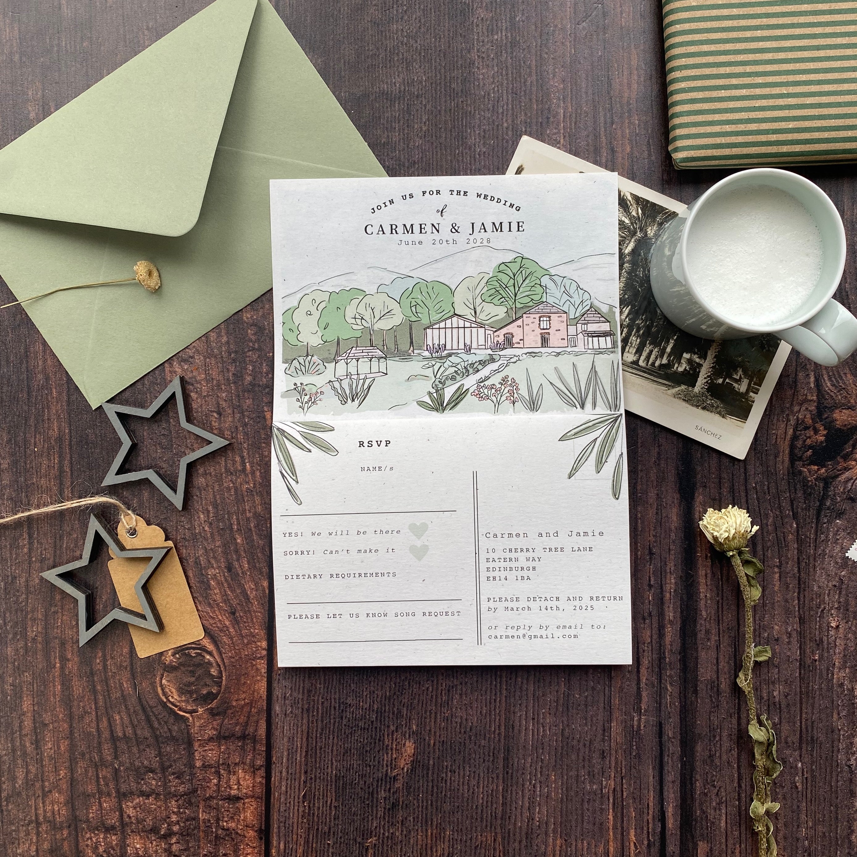 Landscape Venue Wedding Invitation