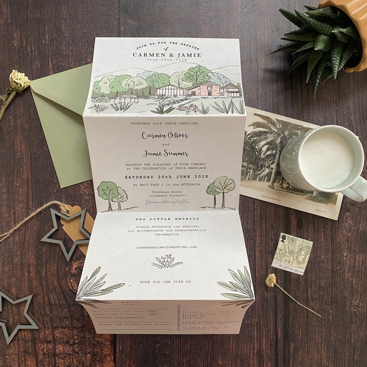 Landscape Venue Wedding Invitation