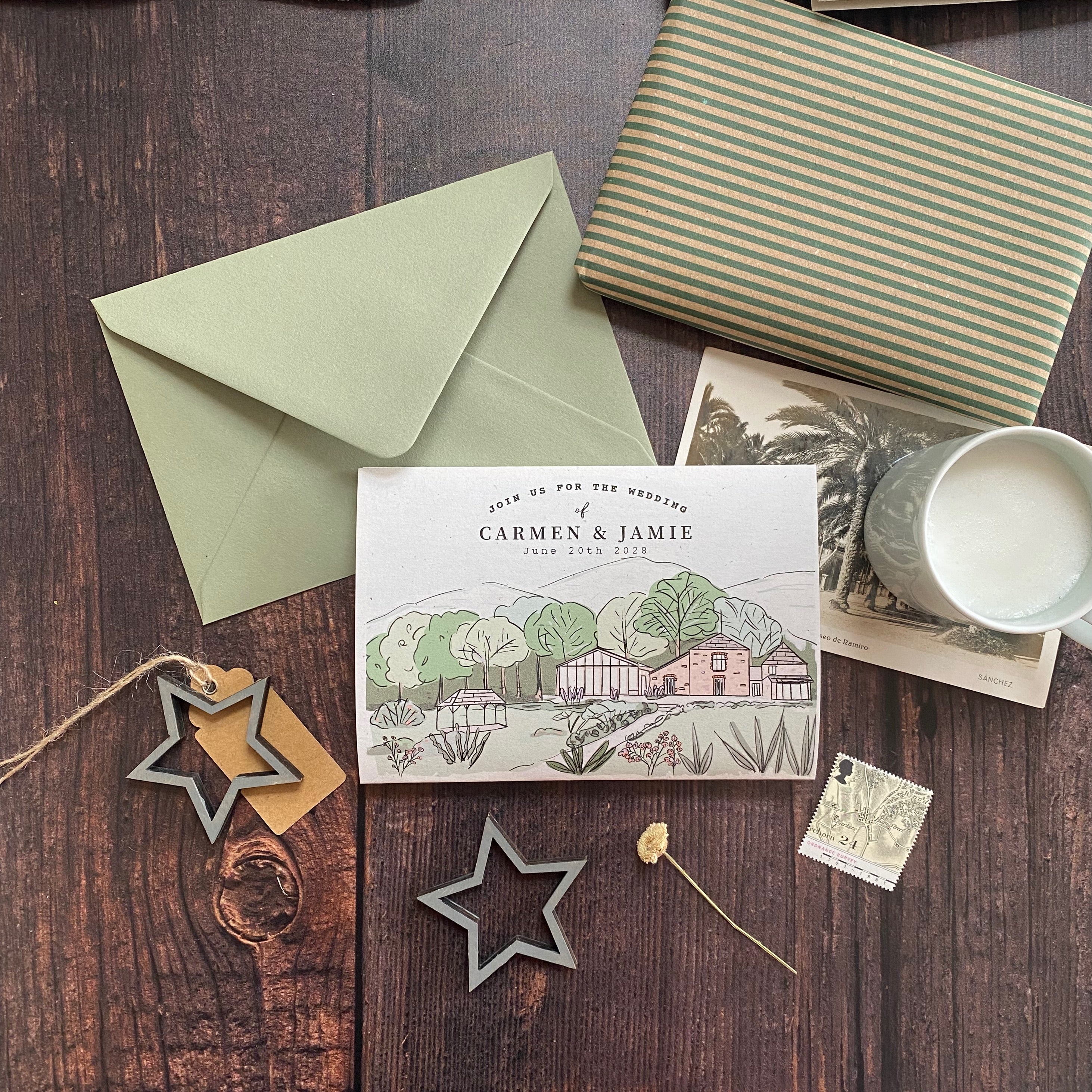 Landscape Venue Wedding Invitation