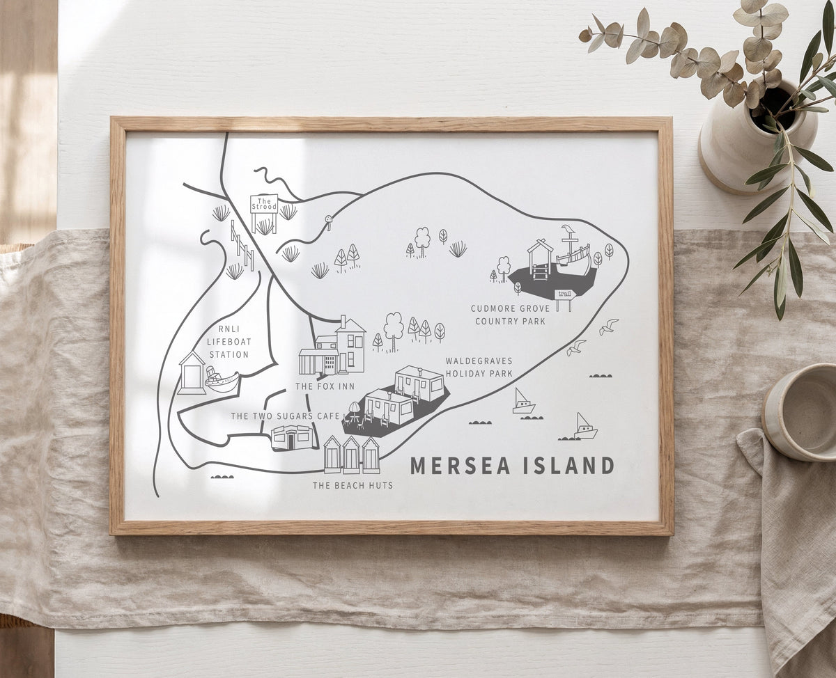 Personalised Our Favourites Places/Map Poster