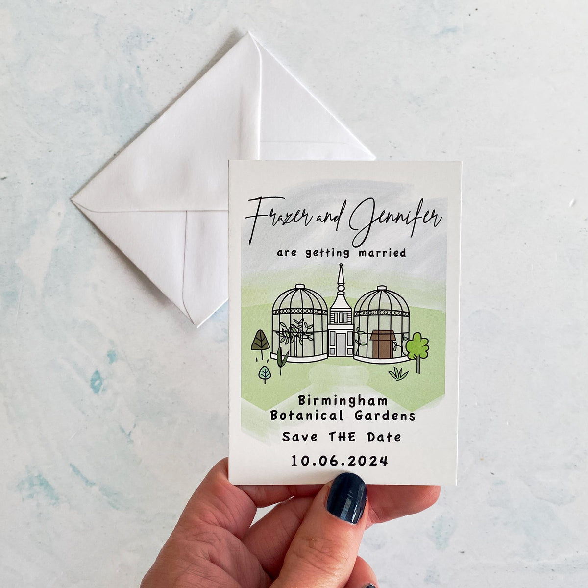 Wedding Venue Bespoke Illustration Save The Date
