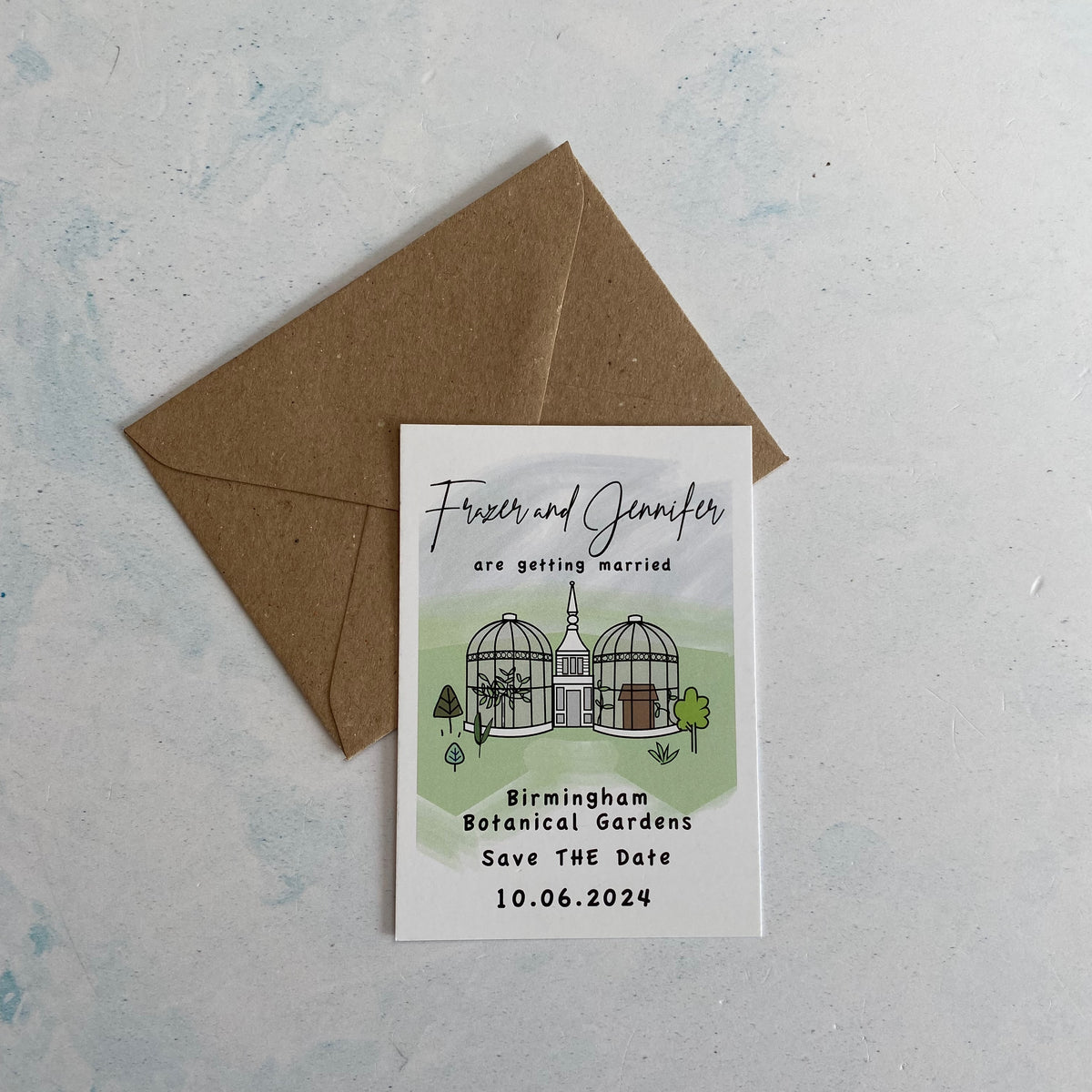 Wedding Venue Bespoke Illustration Save The Date