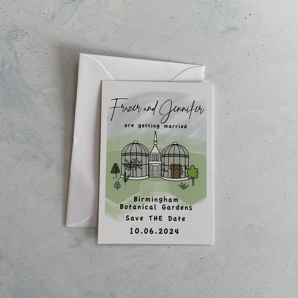 Wedding Venue Bespoke Illustration Save The Date