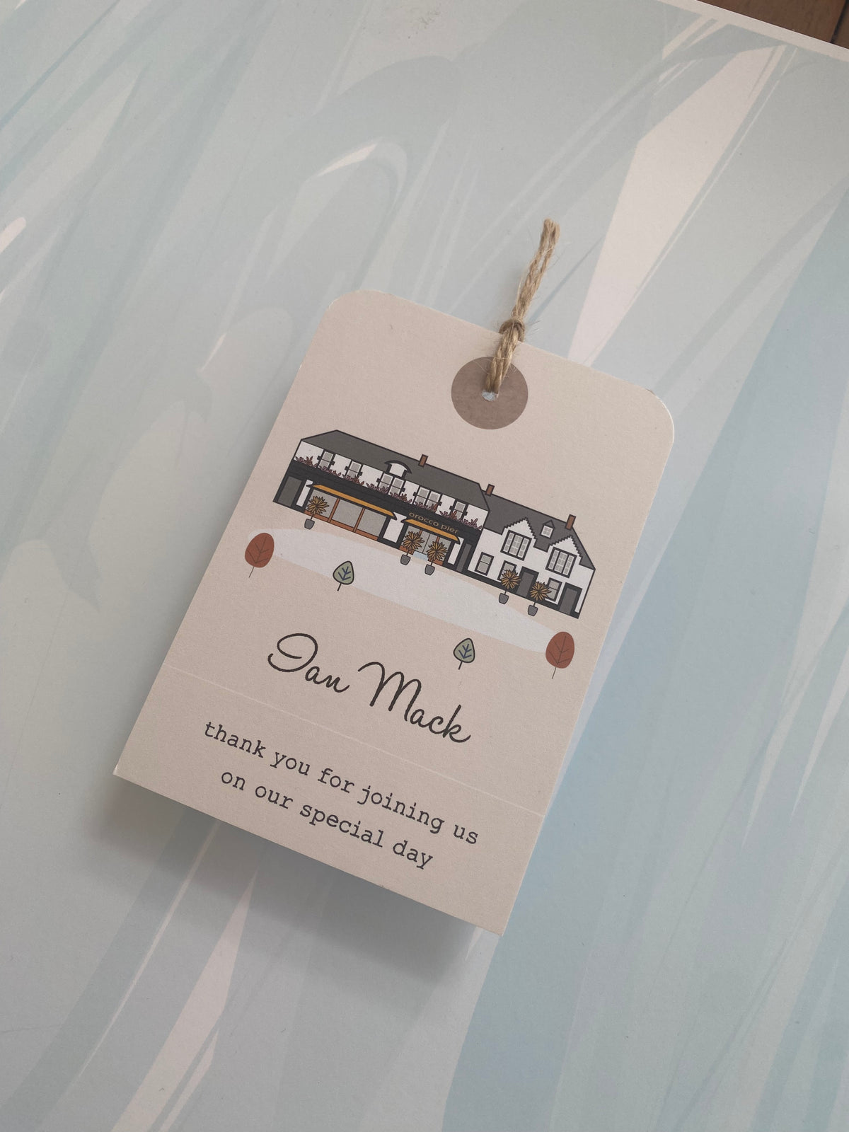 Venue Illustration Luggage Tag