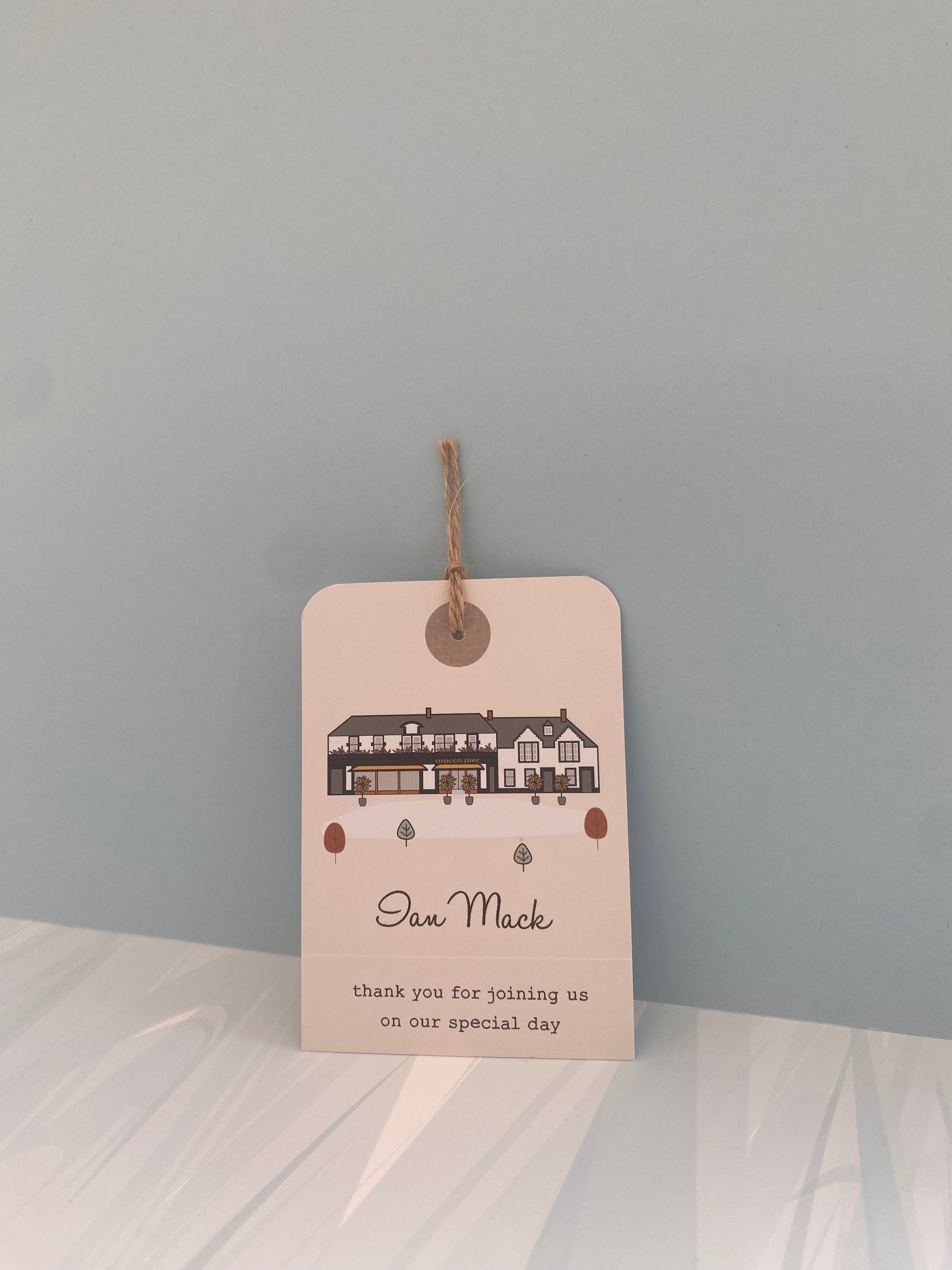 Venue Illustration Luggage Tag