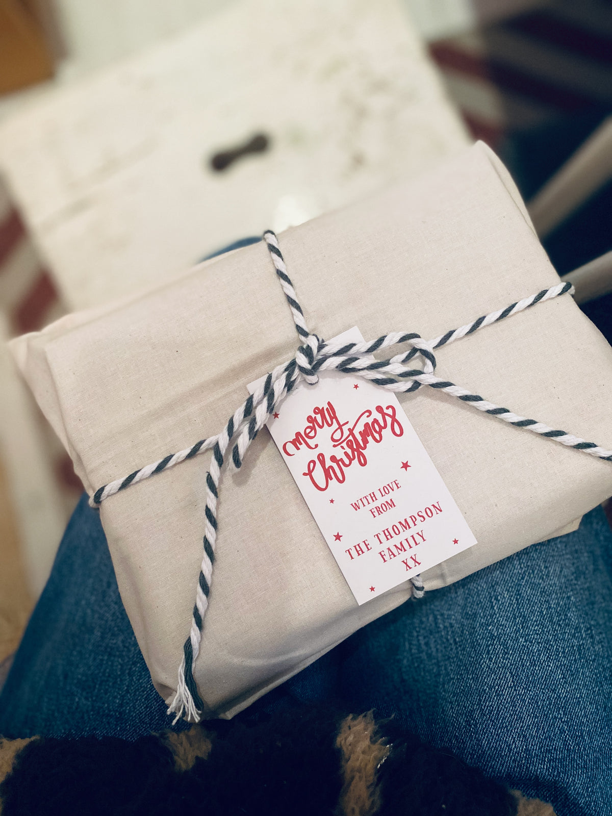 10 Personalised 'Merry Christmas' Christmas Gift Tags