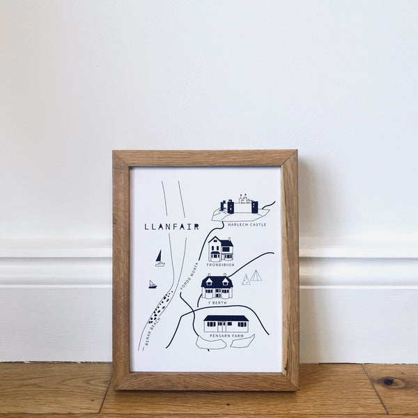 Bespoke Personalised Places Gift Art