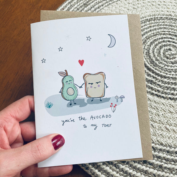 Valentine Funny Couple Avocado To My Toast Card