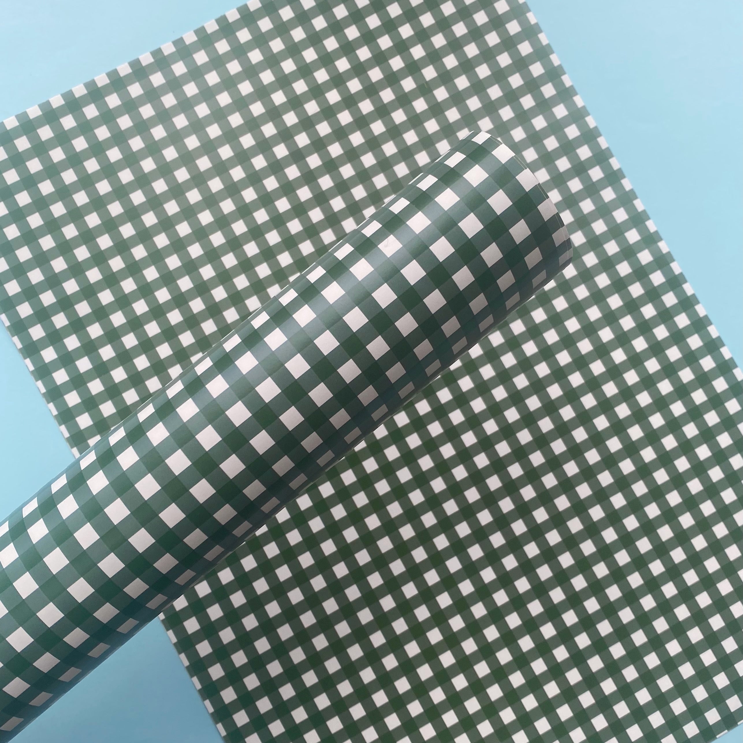 Gingham Green Wrapping Paper