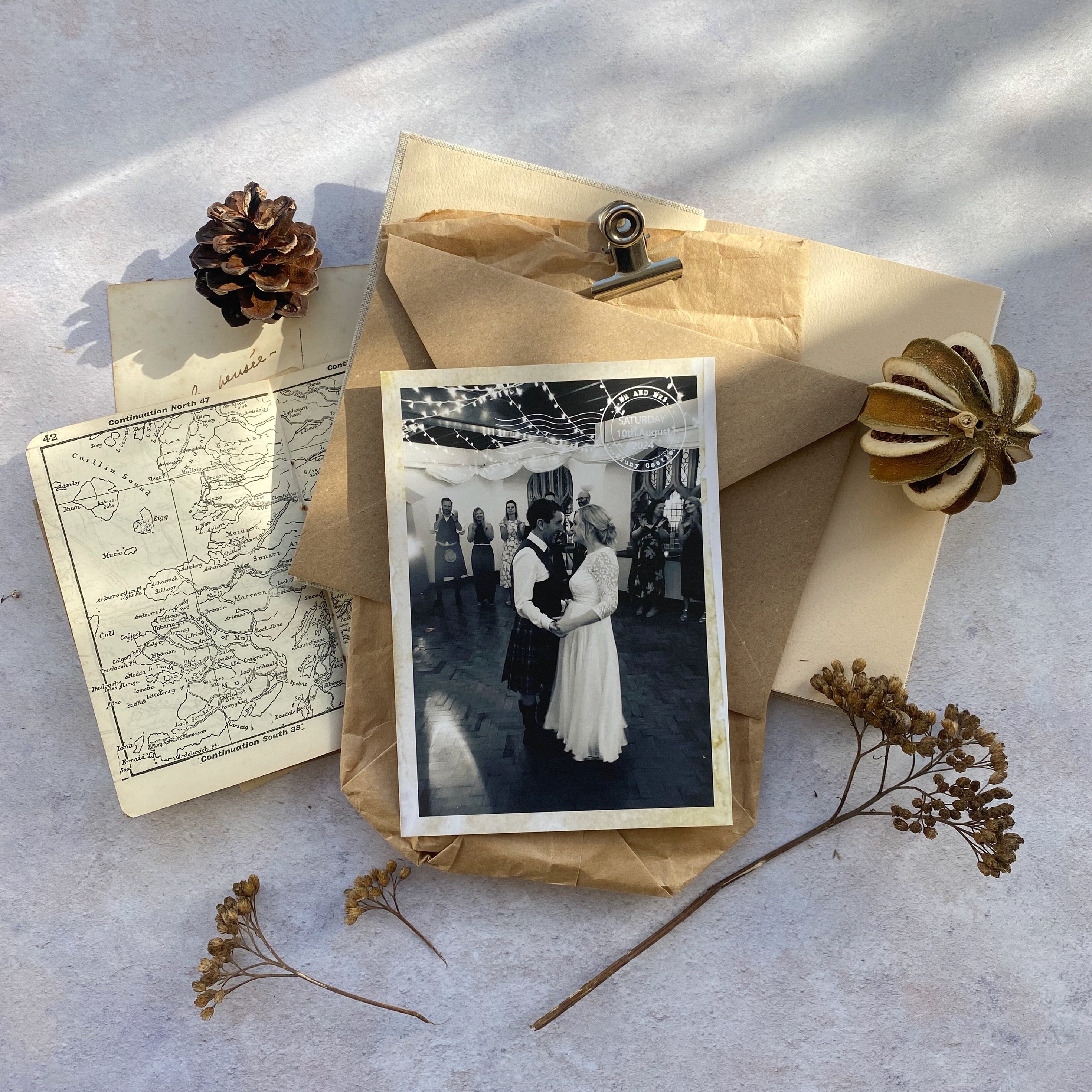 Personalised Vintage Style Thank you Postcards