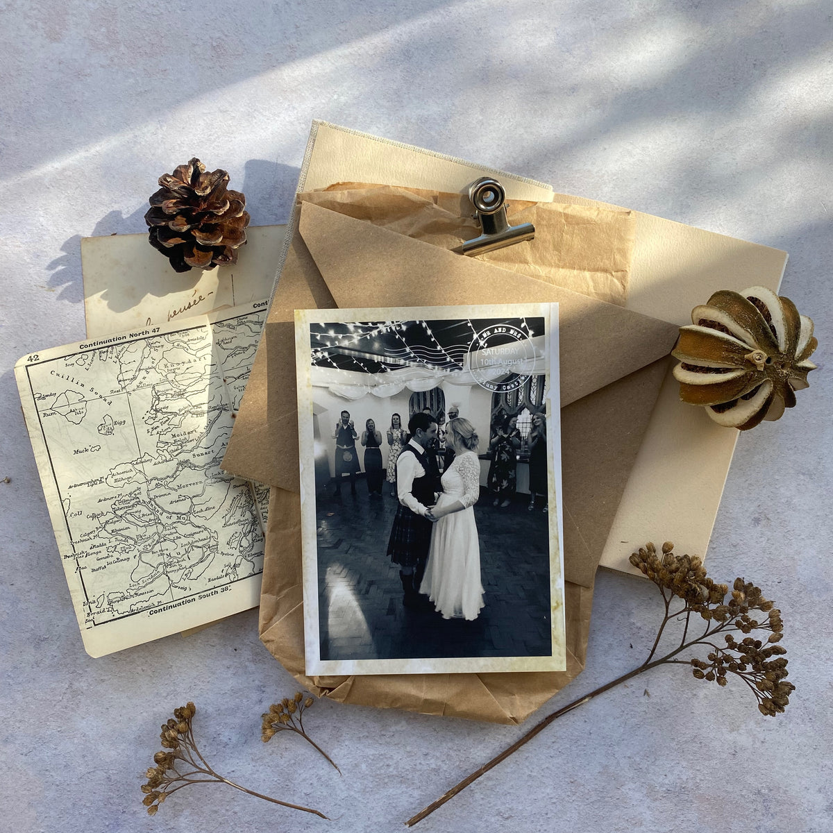 Personalised Vintage Style Thank you Postcards