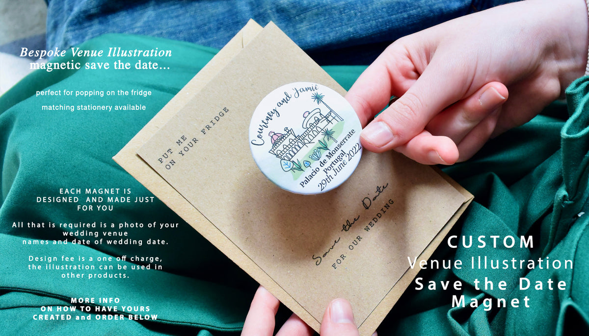 BESPOKE VENUE MAGNETIC SAVE THE DATES