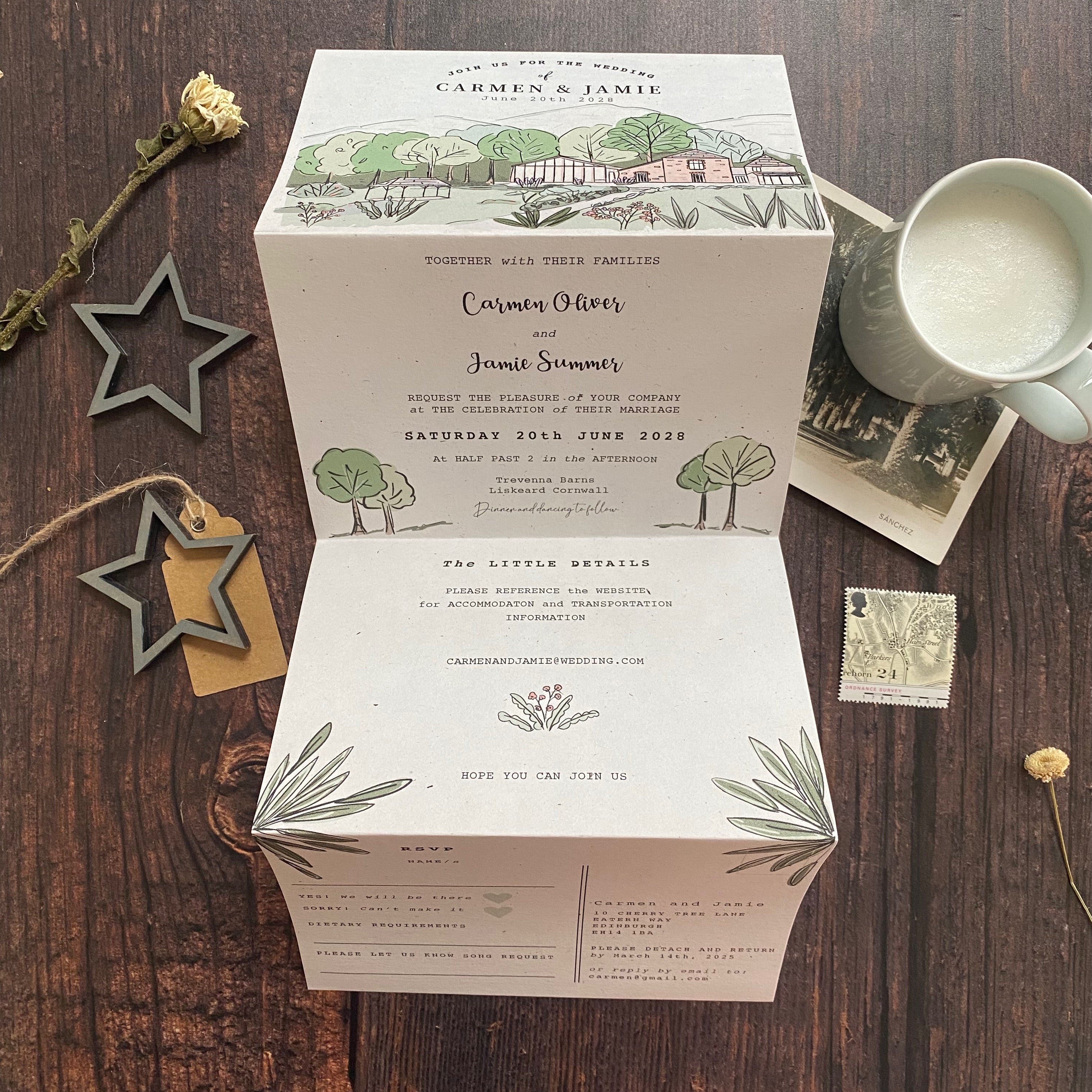 Landscape Venue Wedding Invitation