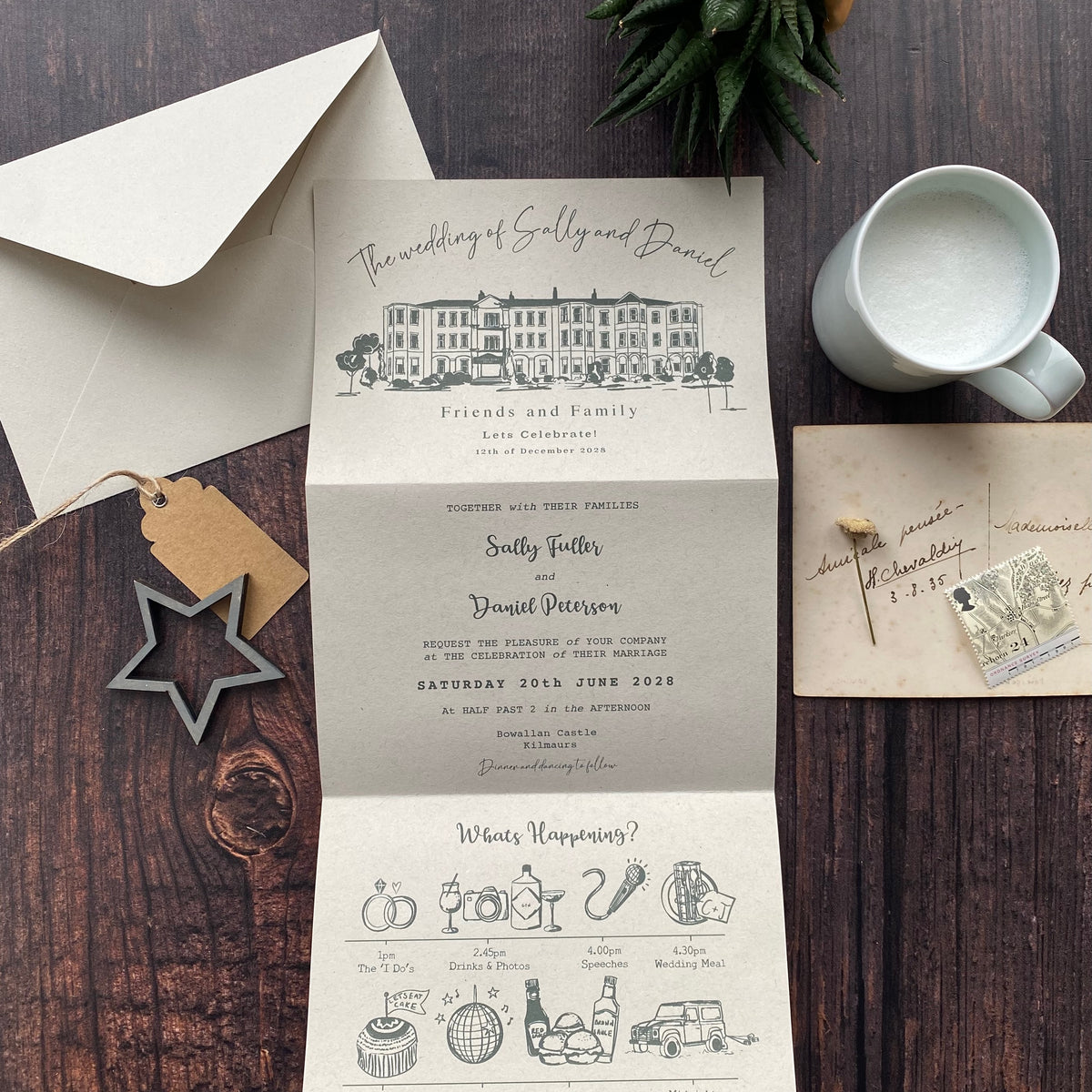 Venue Wedding Invitation
