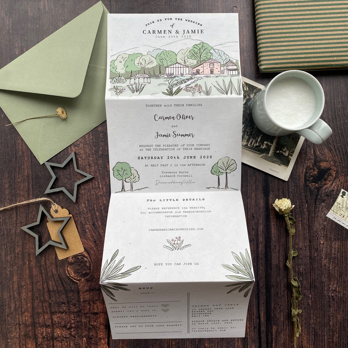 Landscape Venue Wedding Invitation