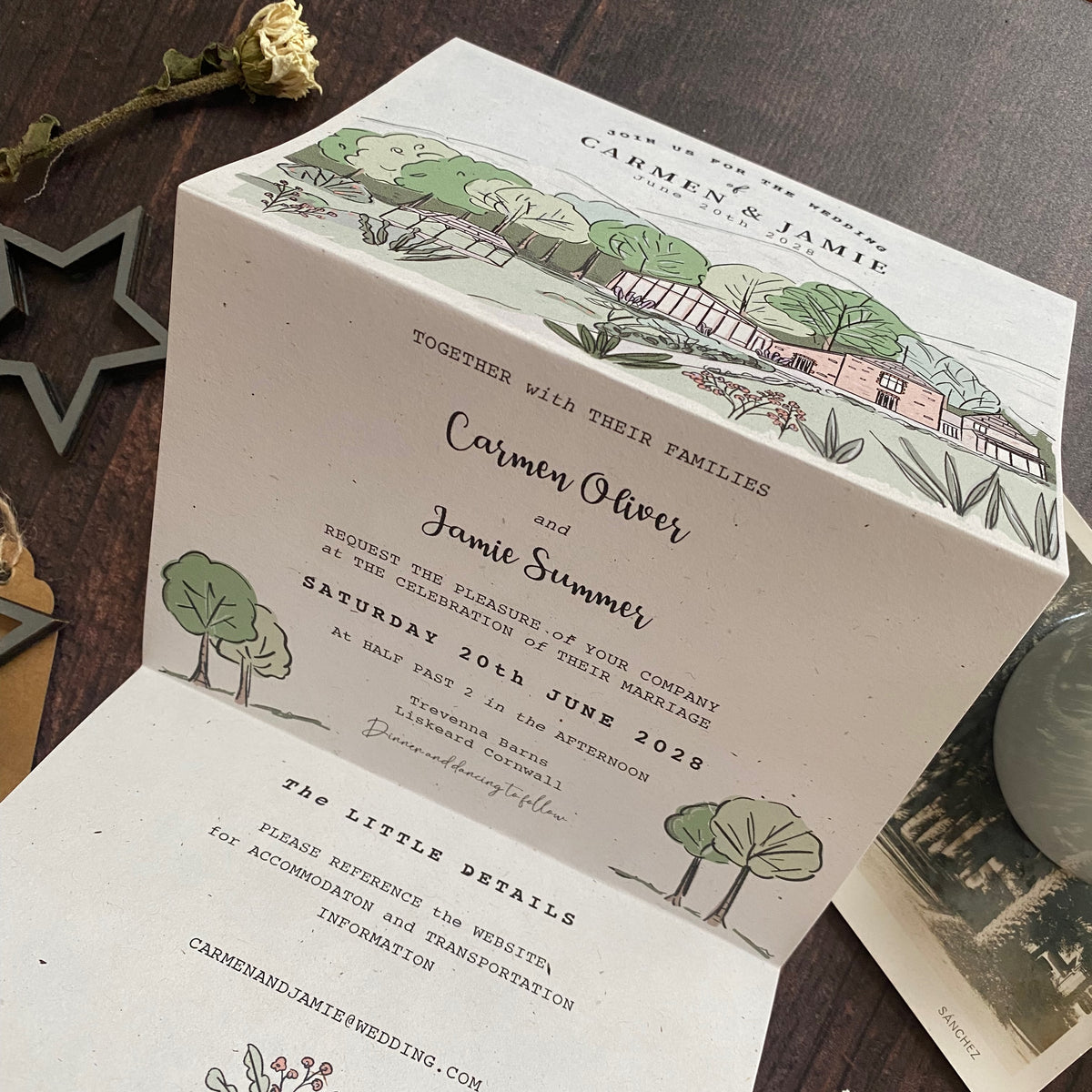 Landscape Venue Wedding Invitation