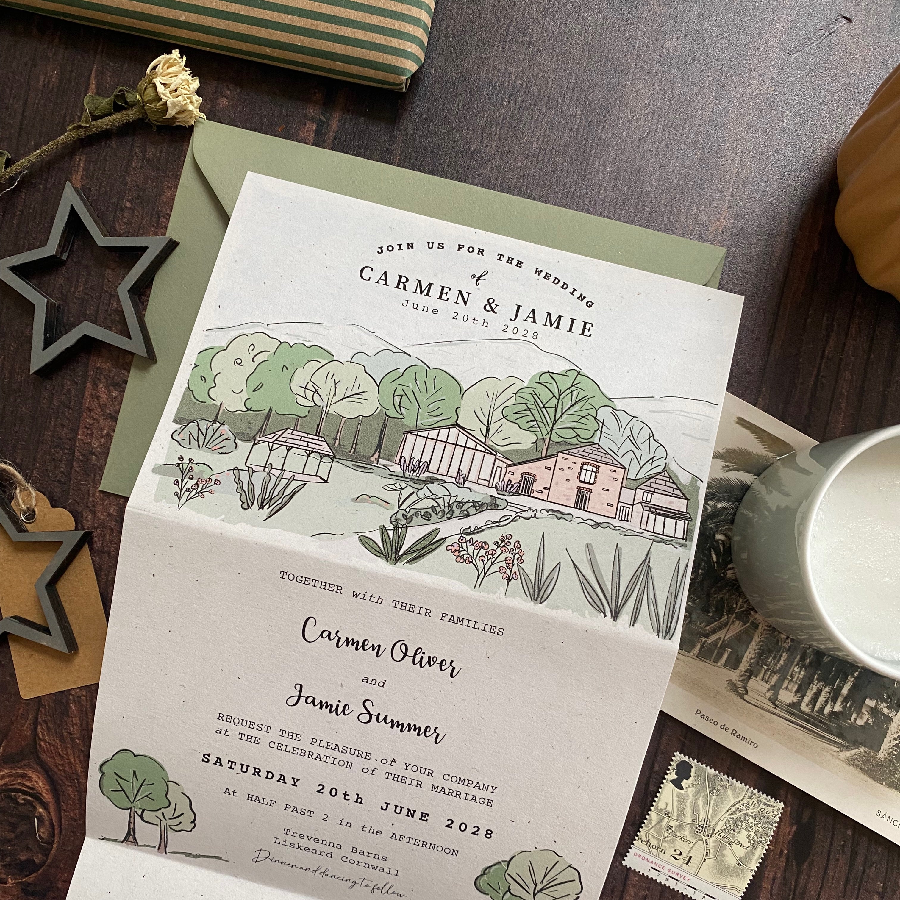 Landscape Venue Wedding Invitation