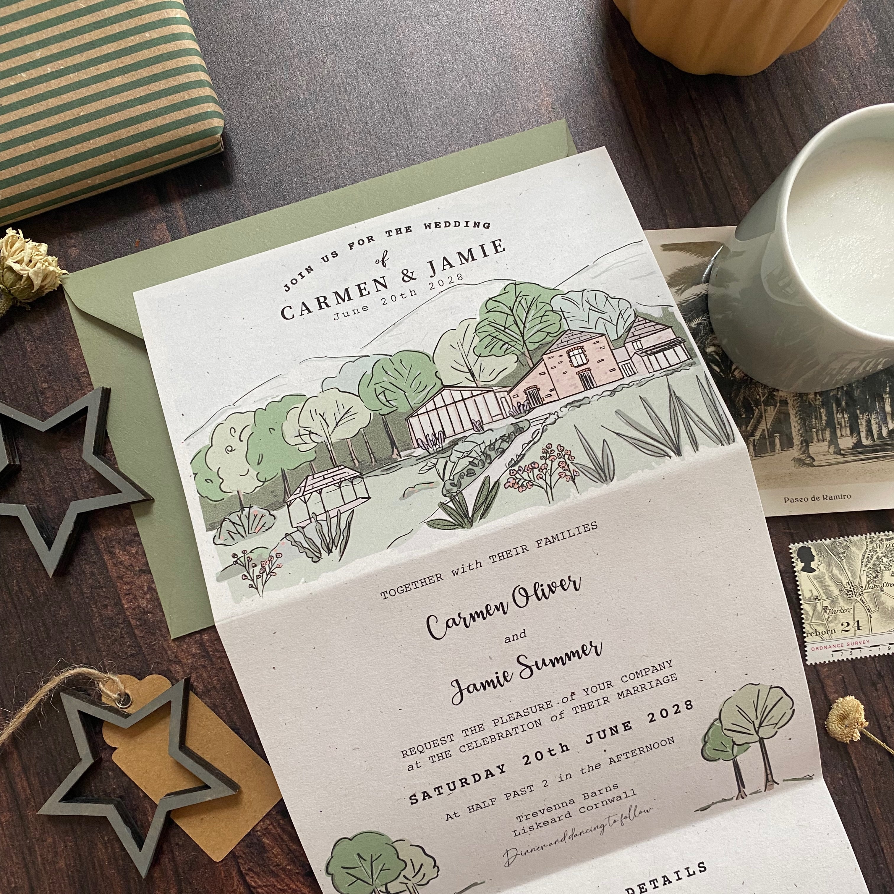 Landscape Venue Wedding Invitation