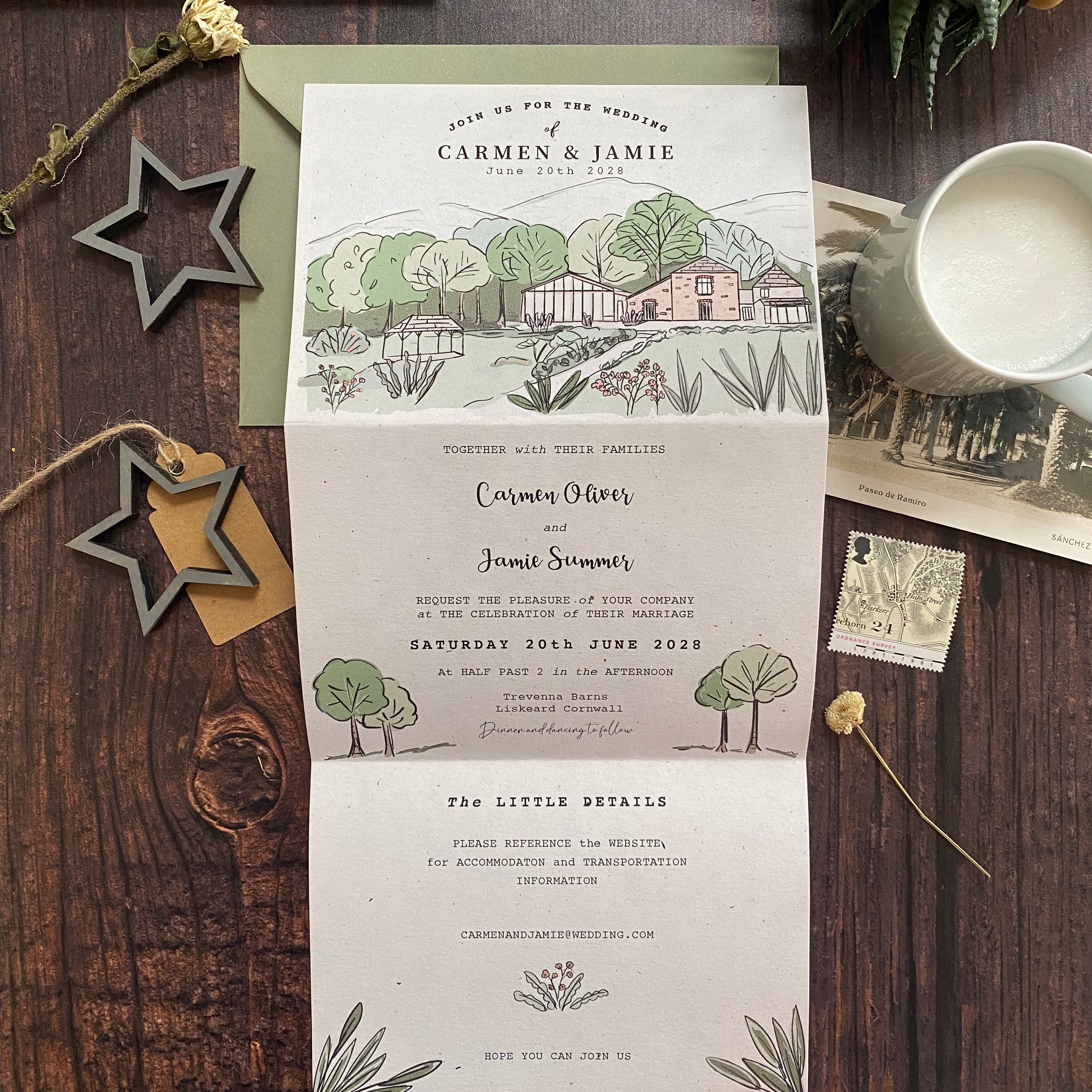 Landscape Venue Wedding Invitation