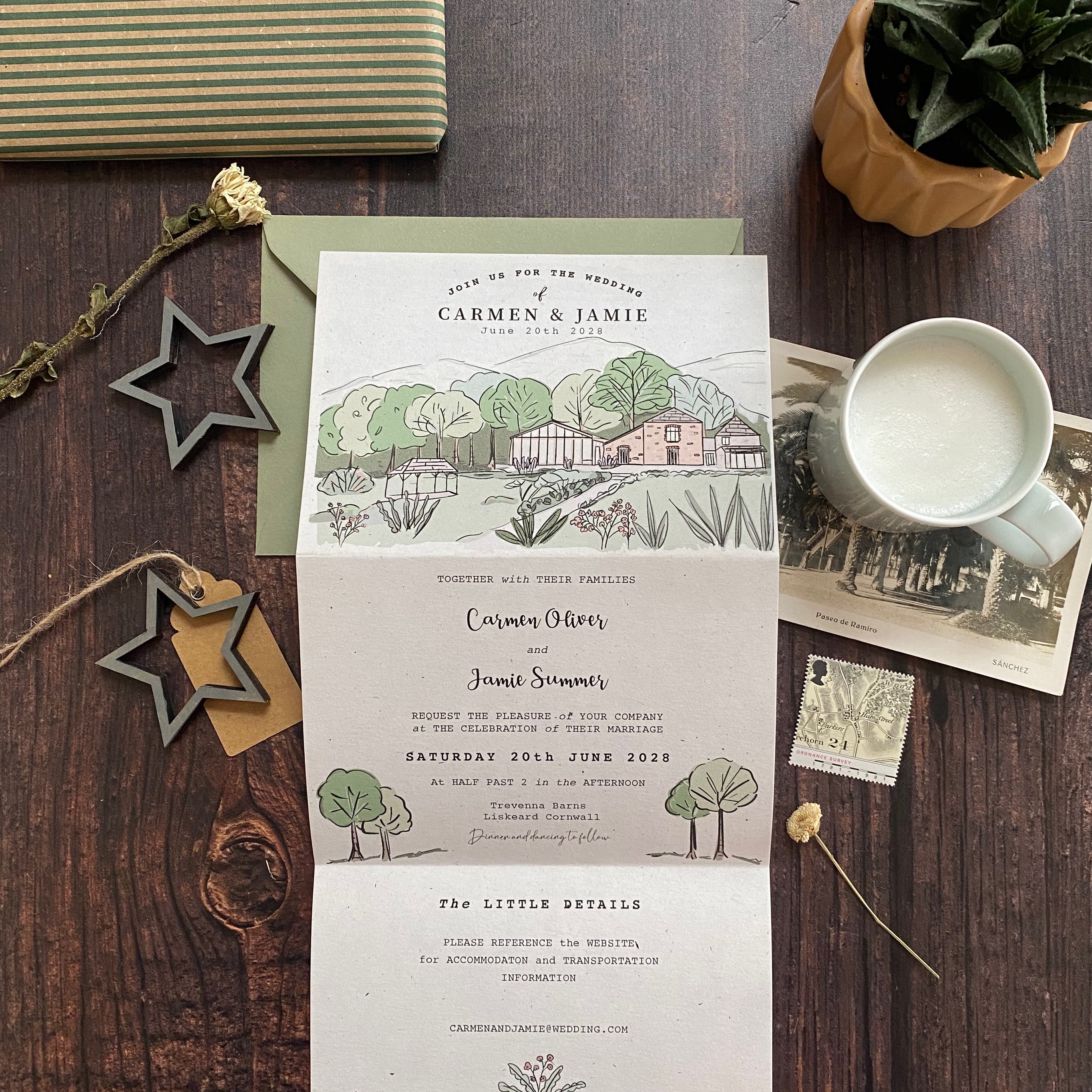 Landscape Venue Wedding Invitation