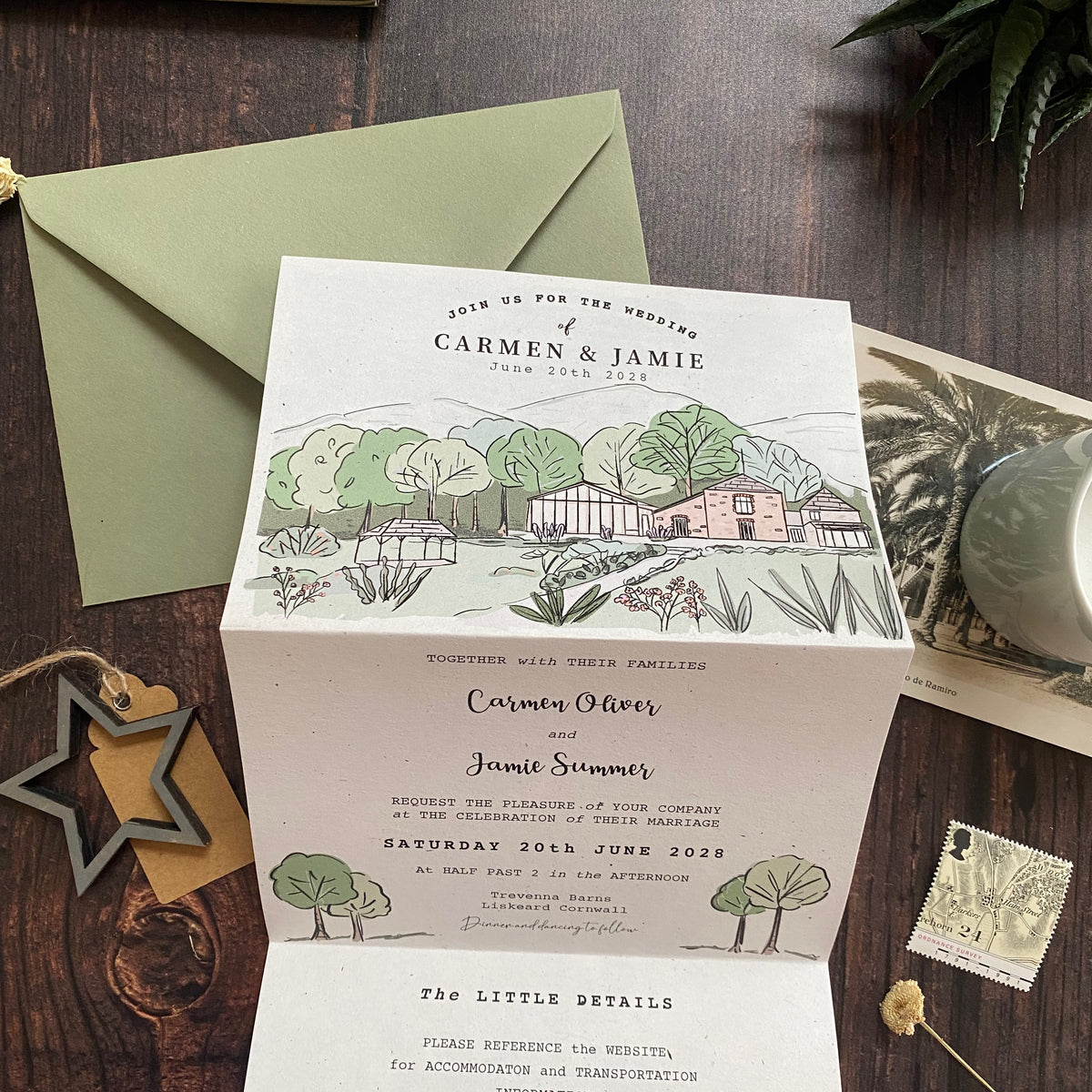 Landscape Venue Wedding Invitation