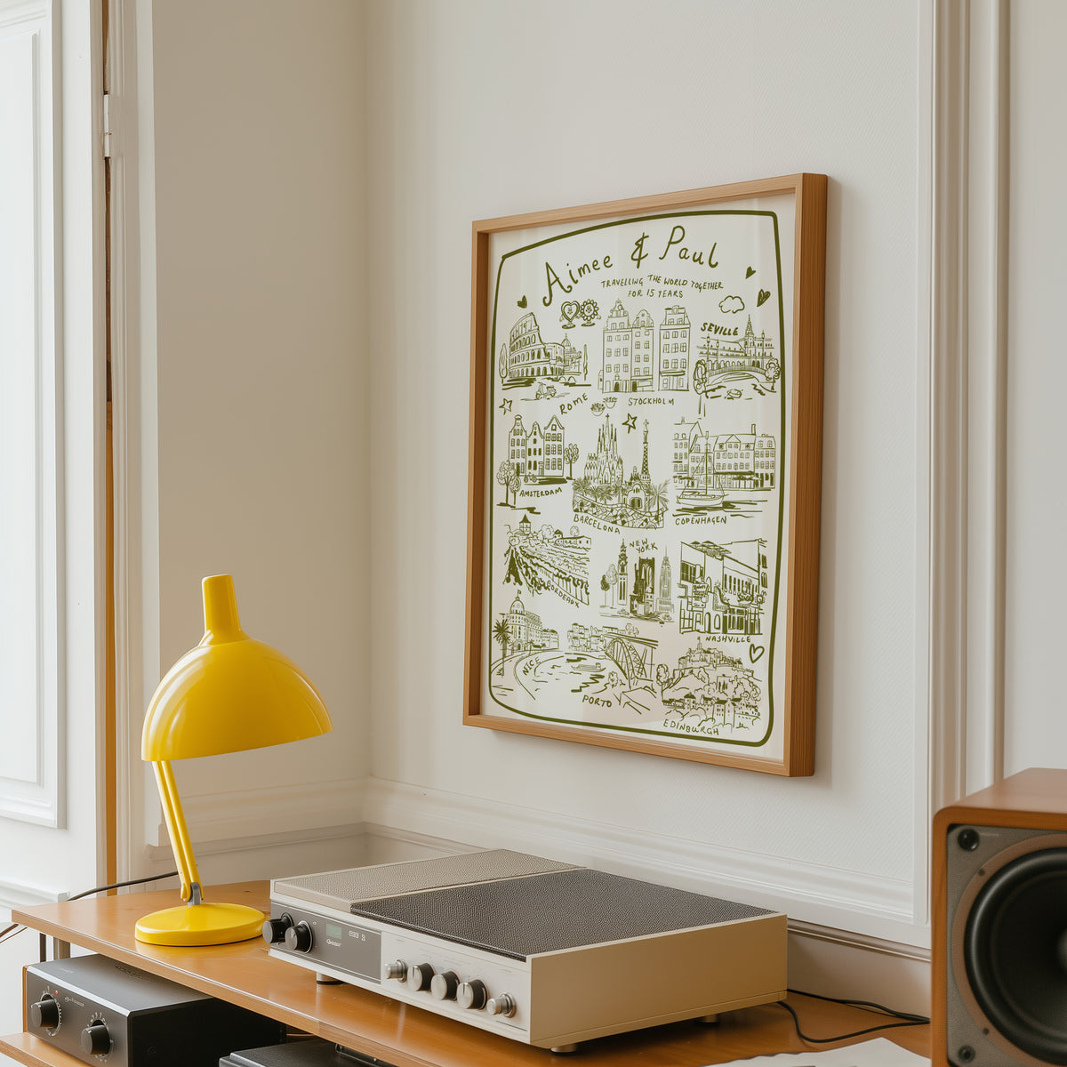 Bespoke Illustrative Travel Memories Print