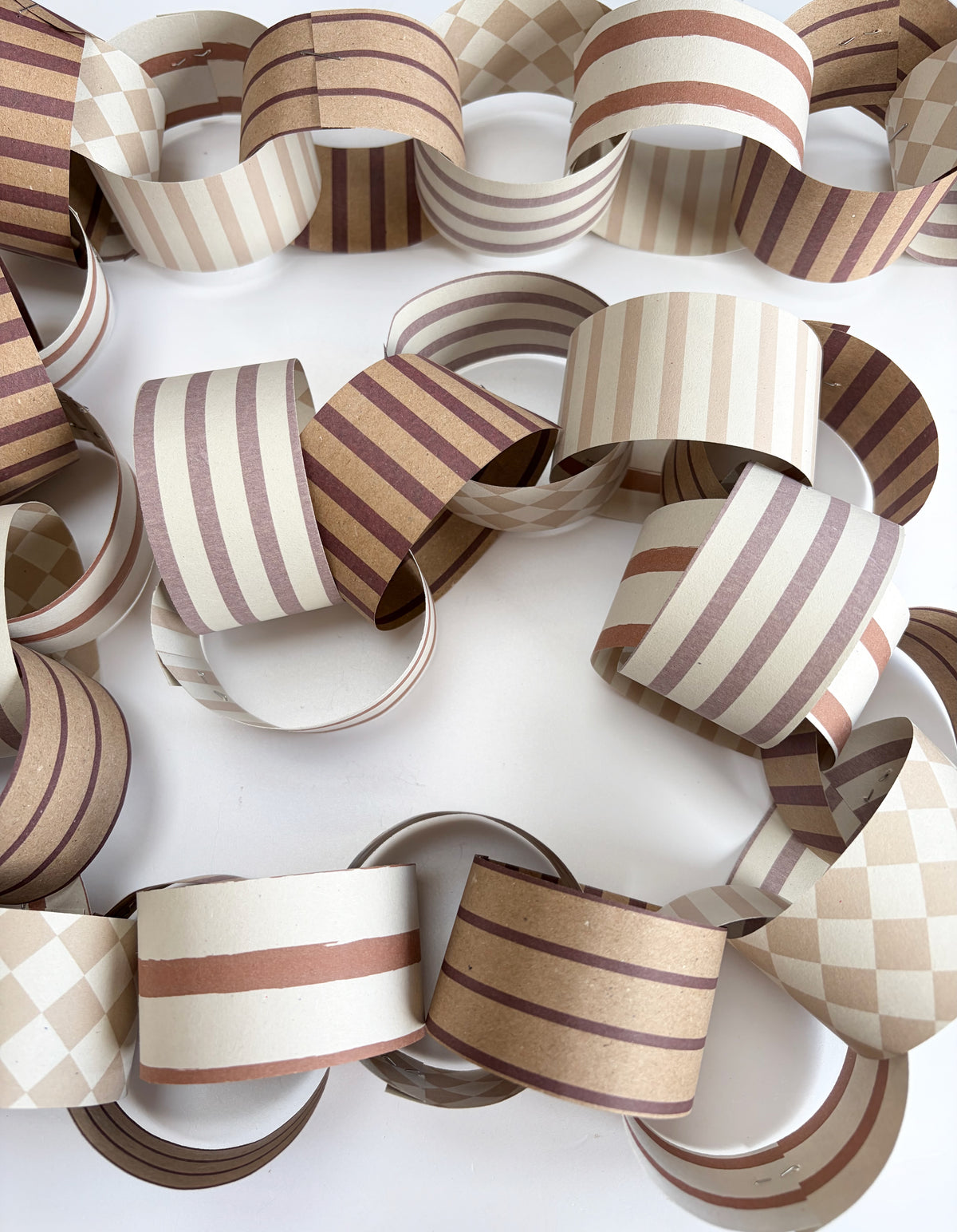 Paper Chains Mocha Berry Paper Garland (230cm)