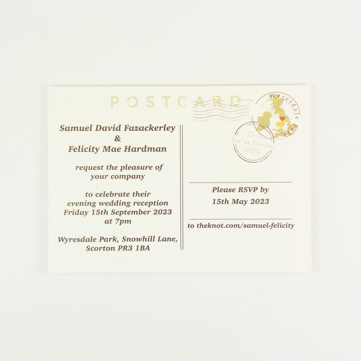 Illustrated Bespoke Map Invitation - (autumn)