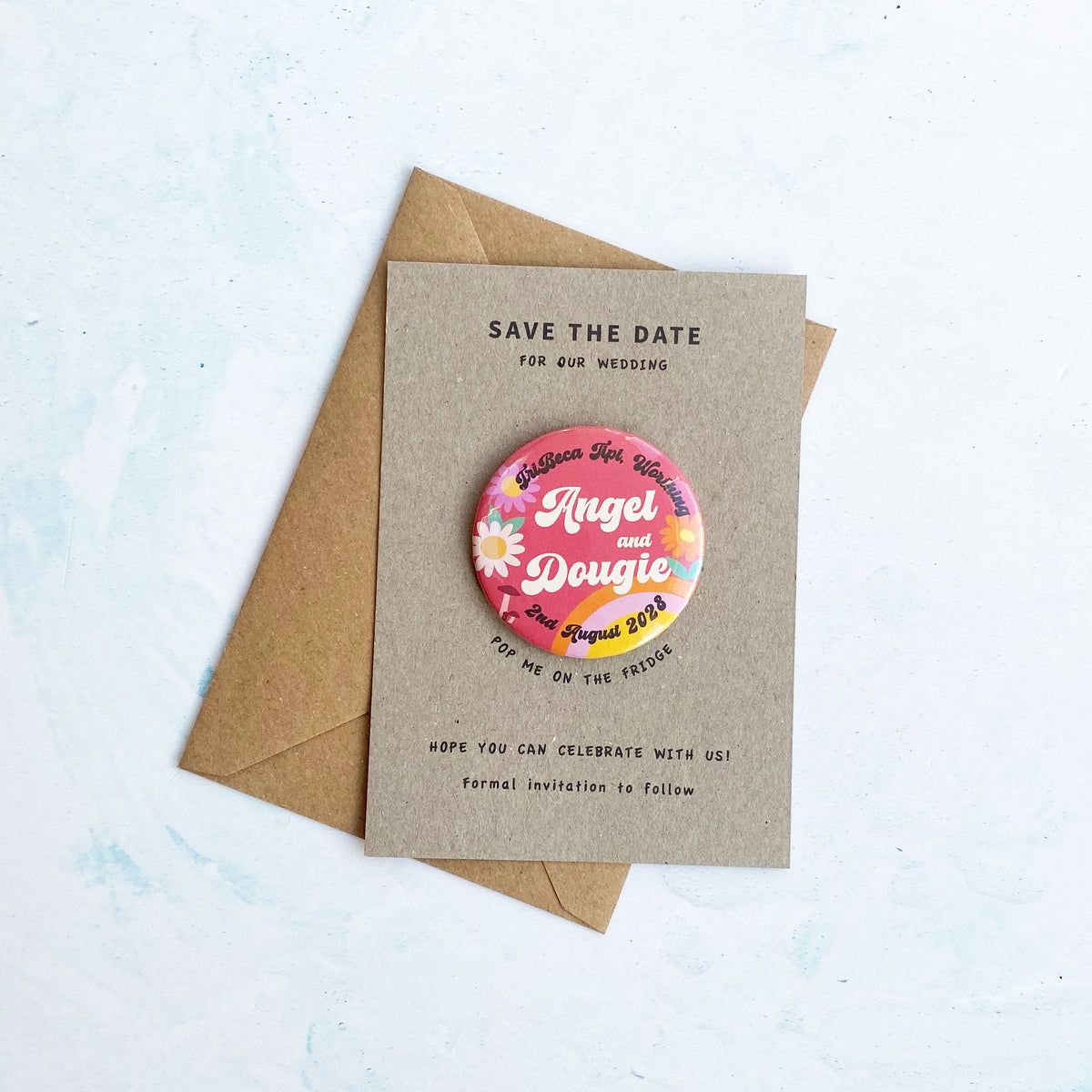 Magnet (Retro & Rainbow Floral)