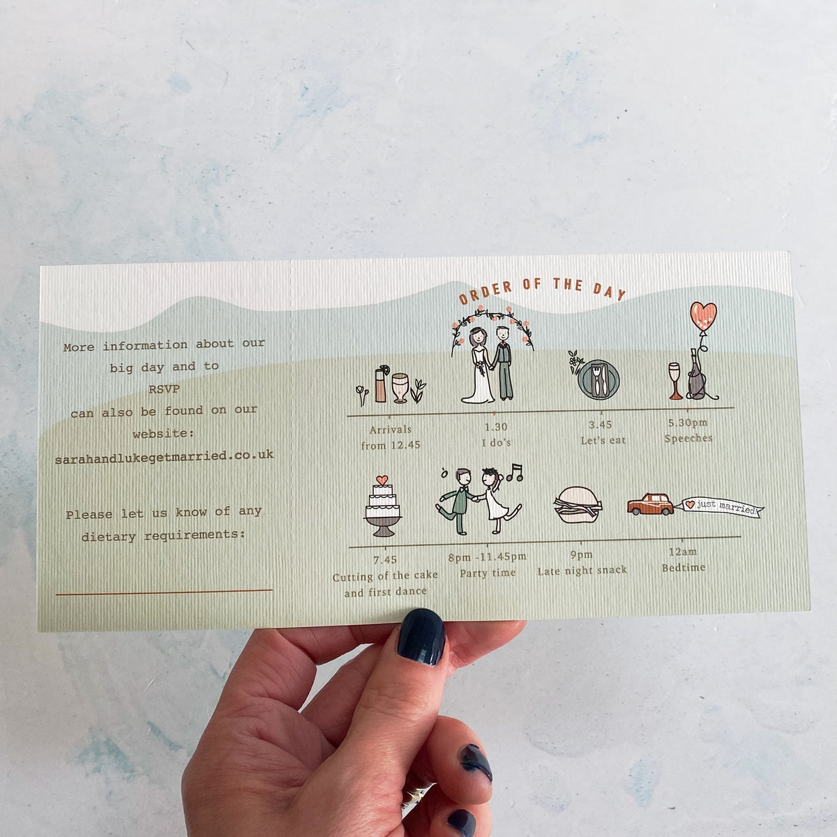 Wedding Venue Ticket Invitation