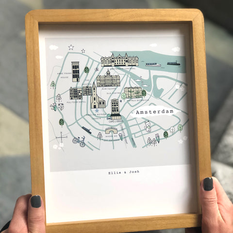 Bespoke Favourite Places Gift Art