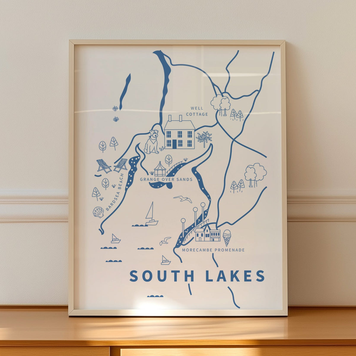 Personalised Our Favourites Places/Map Poster
