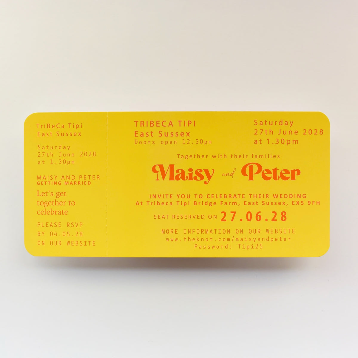 Retro - Festival Ticket/Boarding Pass