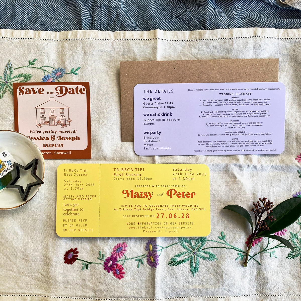 Retro - Festival Ticket/Boarding Pass