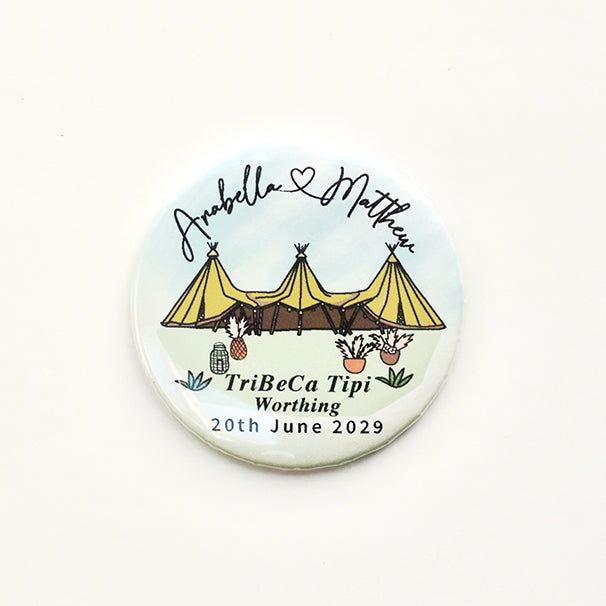 Boho Tipi Magnet Save the Date