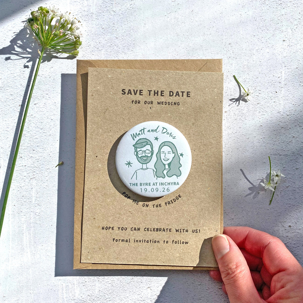 Portrait Save the Date Magnet